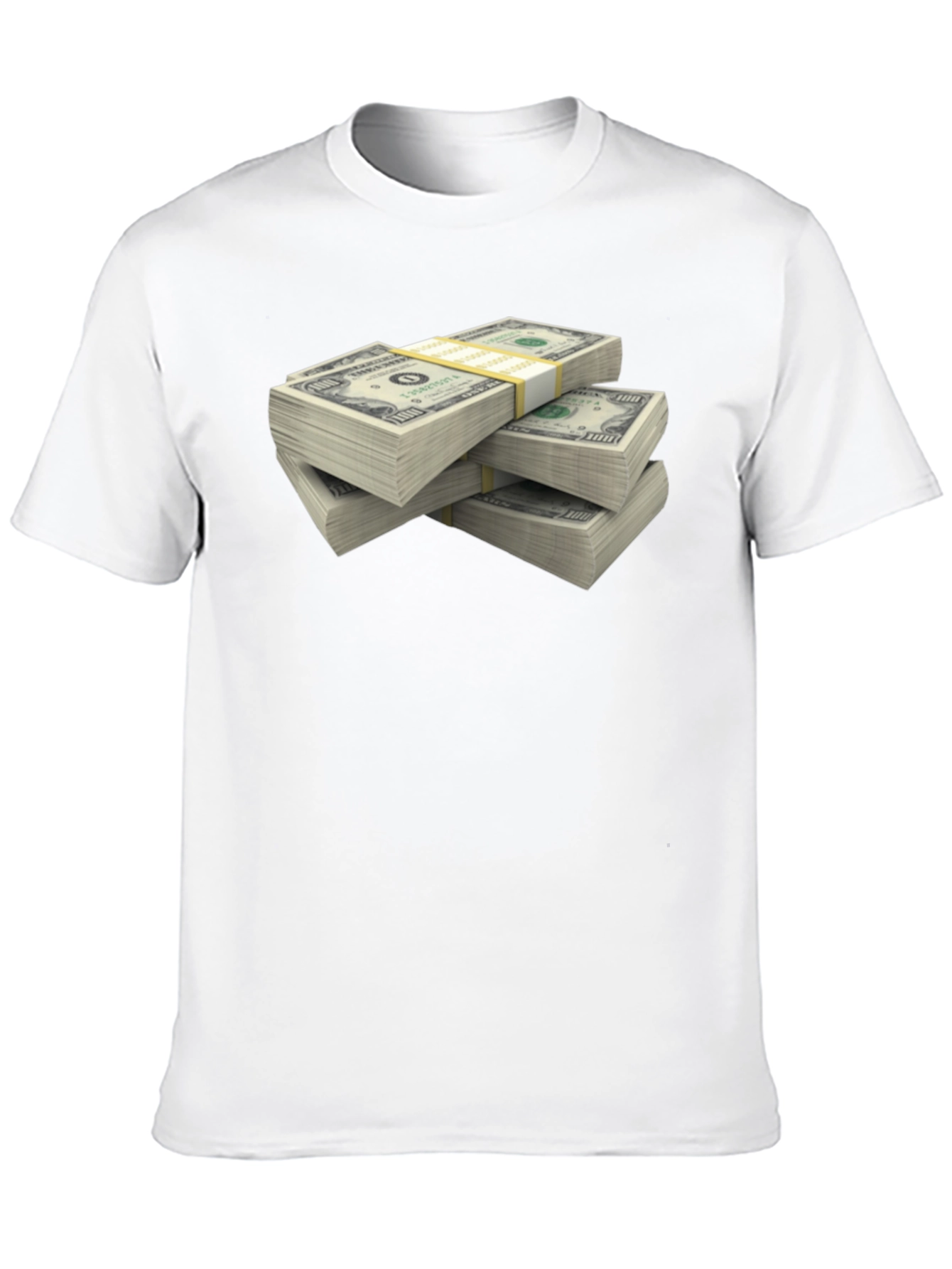 Money Stack Graphic T-Shirt - Black