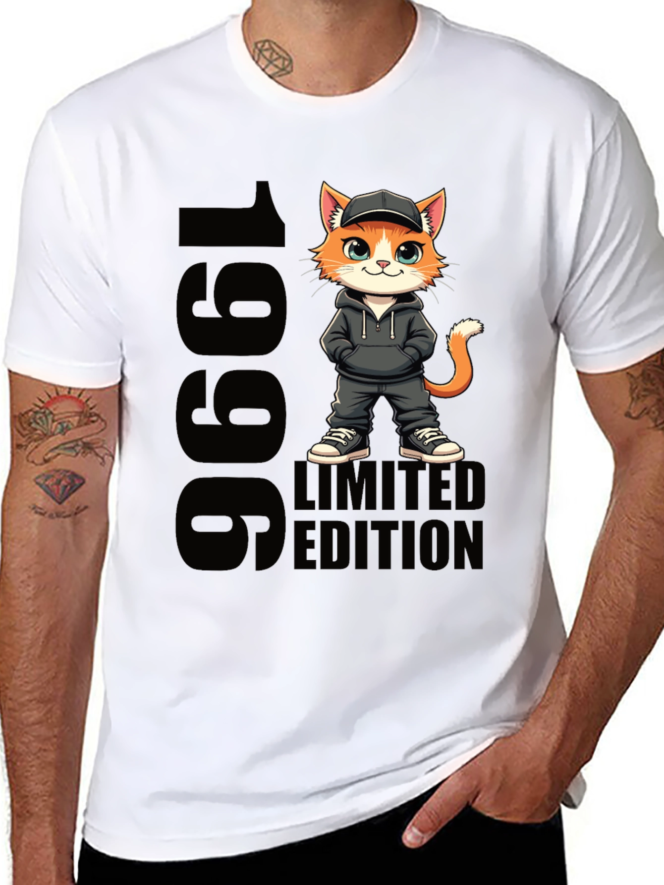 1996 Limited Edition Cat Graphic T-Shirt