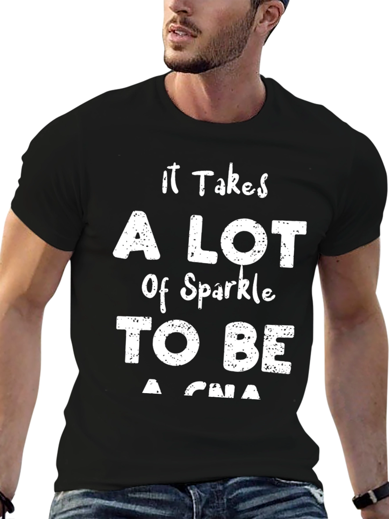 Sparkle CNA Black T-Shirt