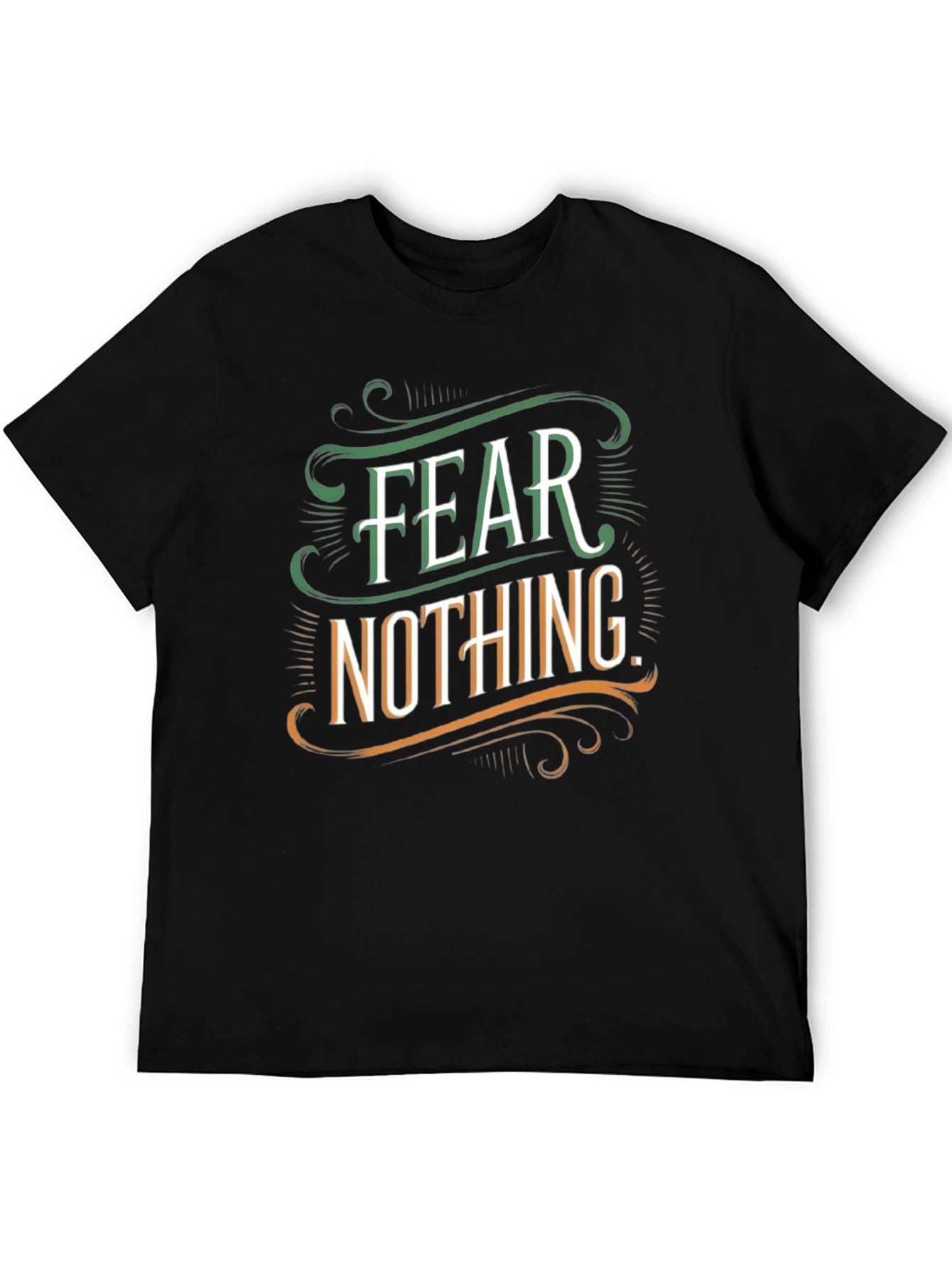 Fear Nothing Graphic Tee - Mens Black T-Shirt