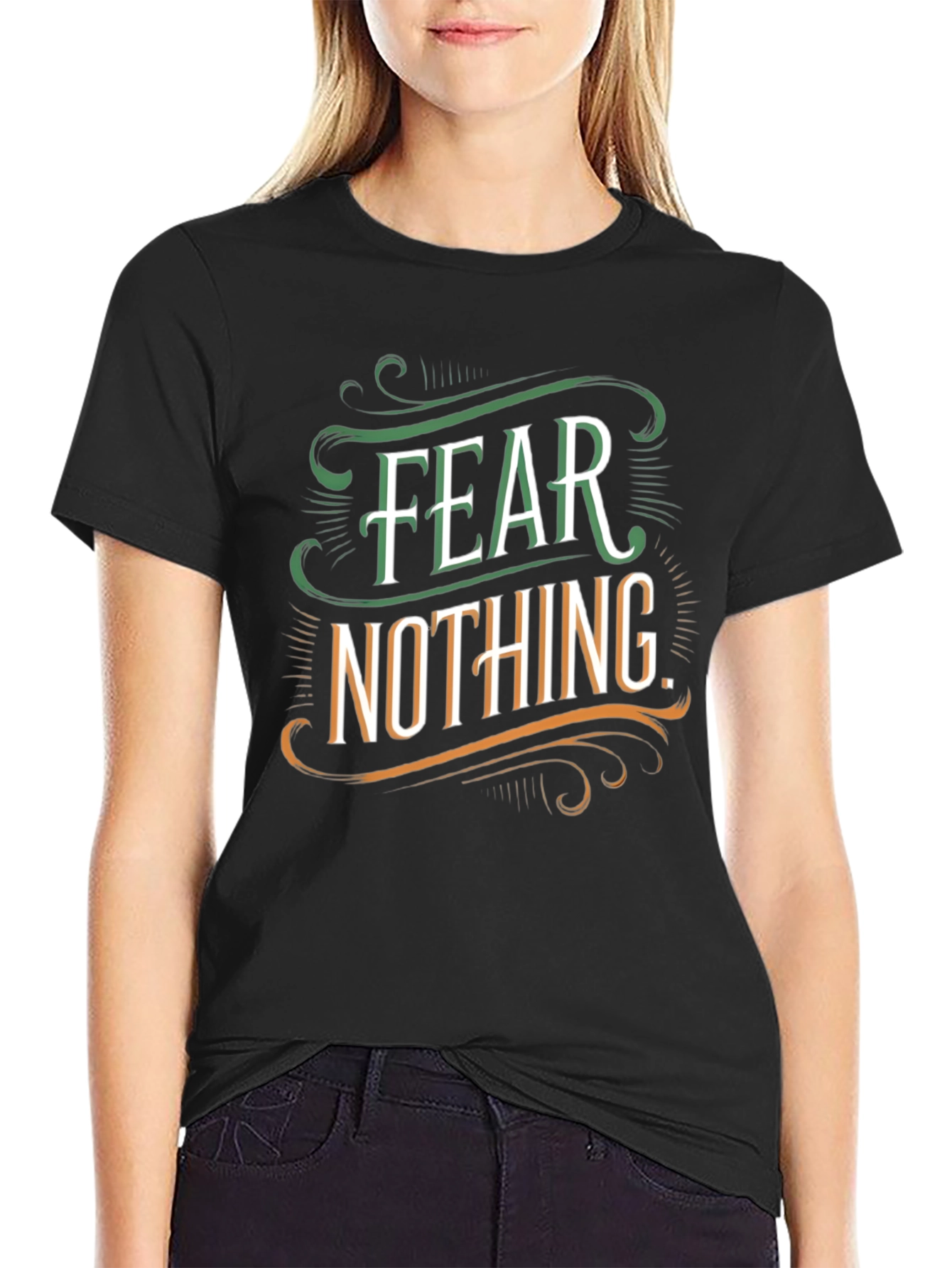 Fear Nothing Graphic Tee - Mens Black T-Shirt