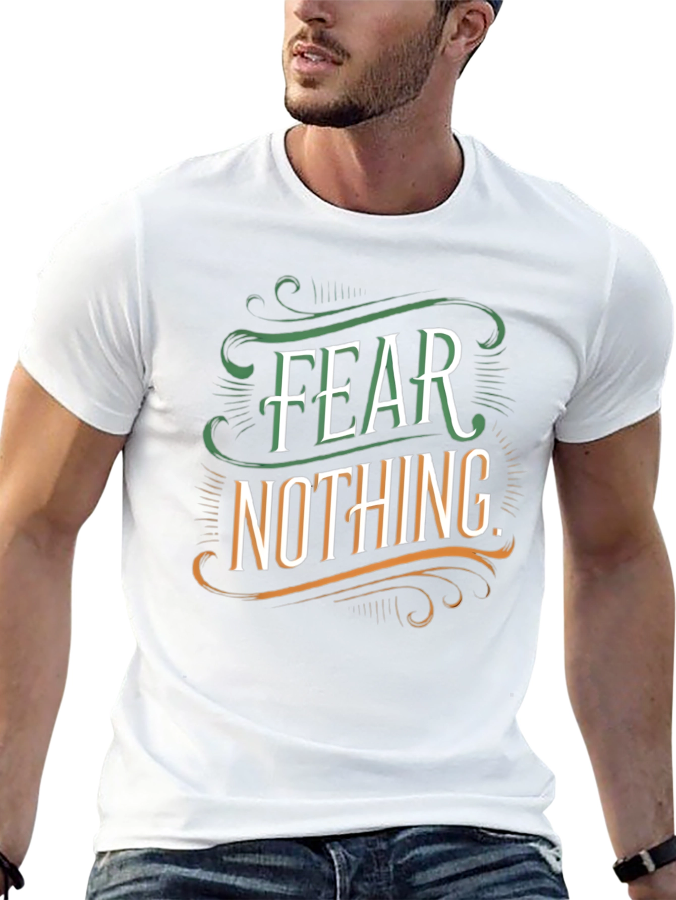 Fear Nothing Graphic Tee - Mens Black T-Shirt