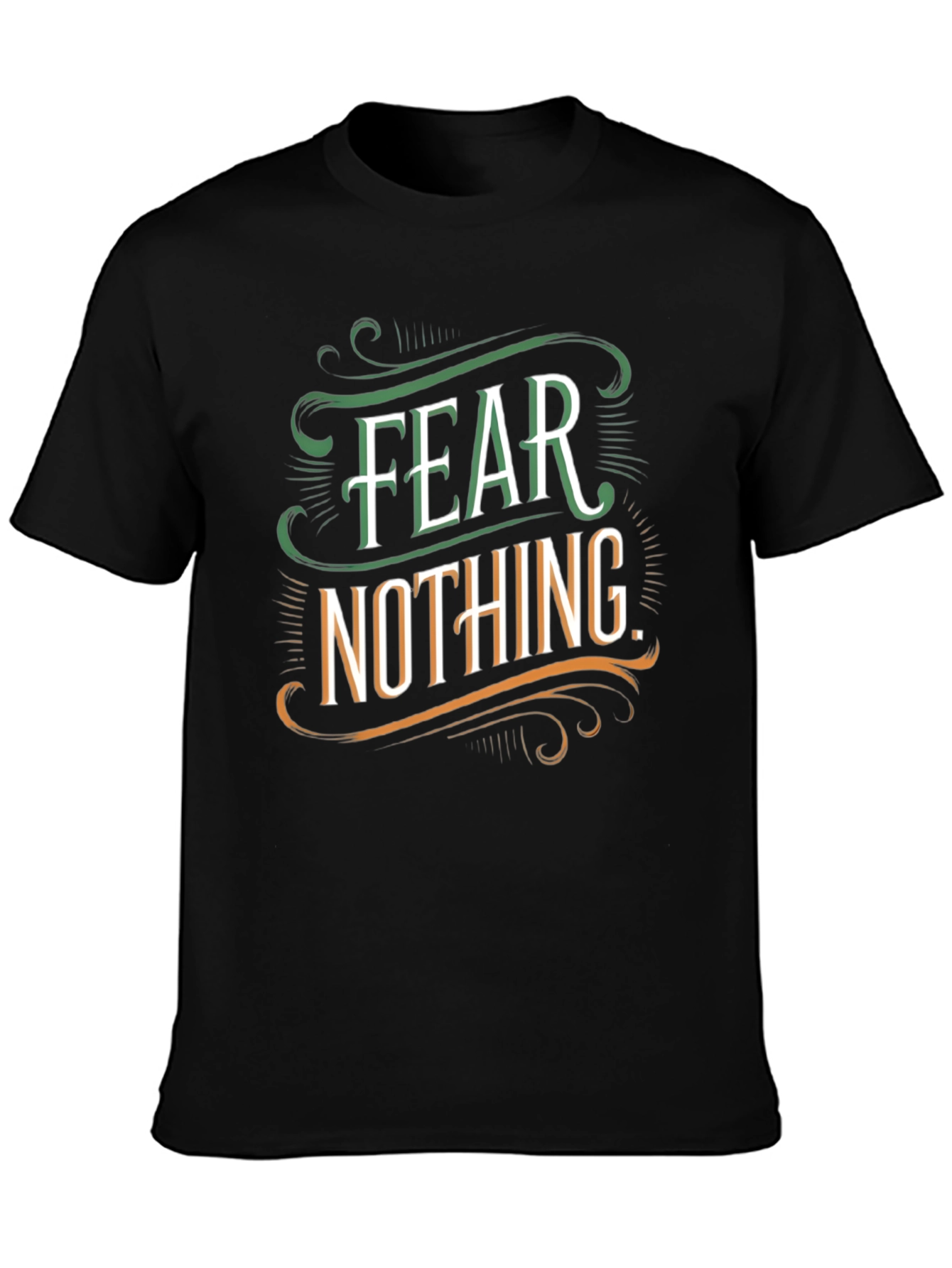 Fear Nothing Graphic Tee - Mens Black T-Shirt