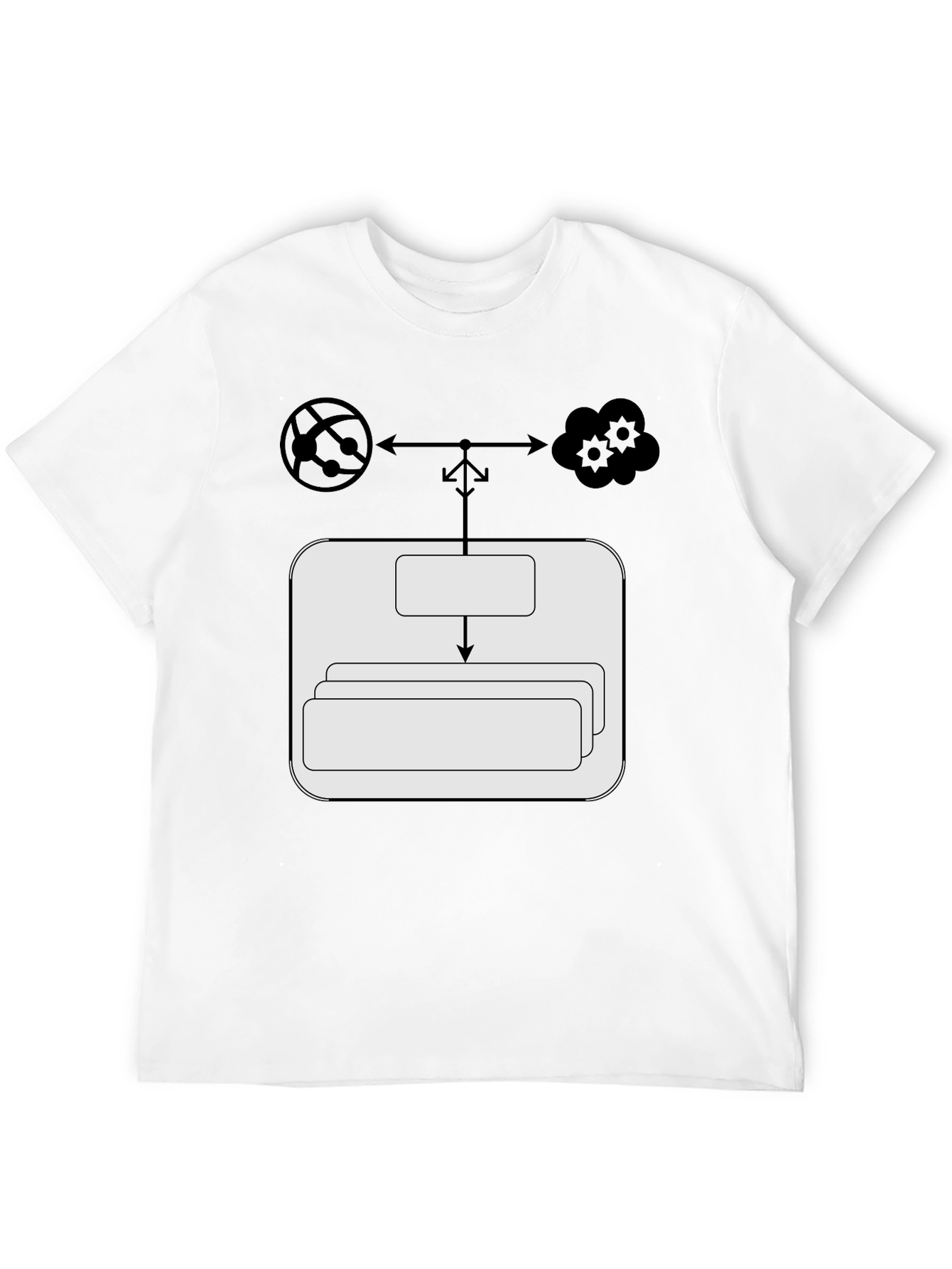 Cloud Network T-Shirt: Server Data Flow Tee