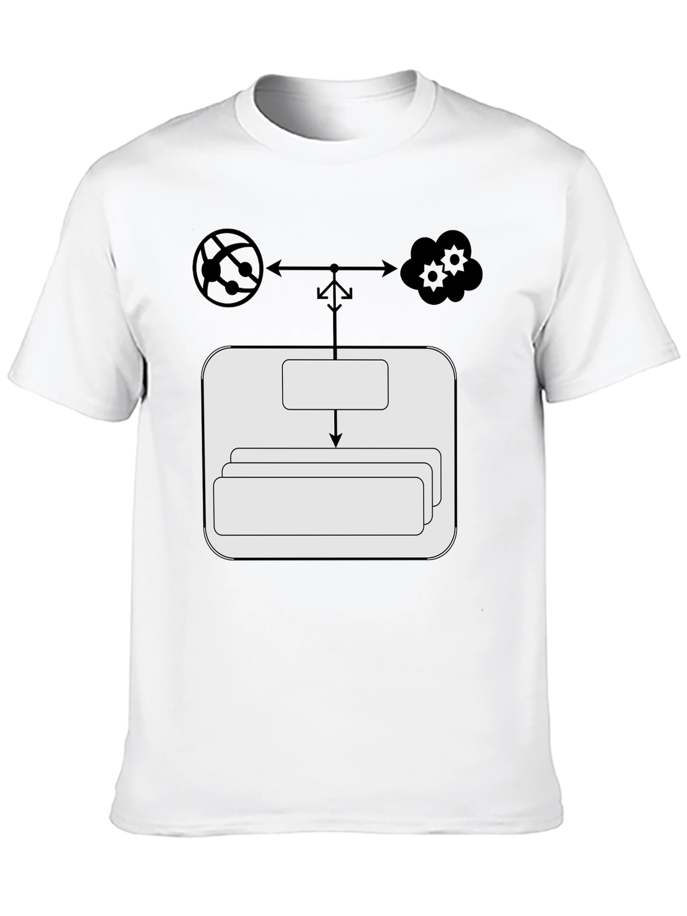 Cloud Network T-Shirt: Server Data Flow Tee
