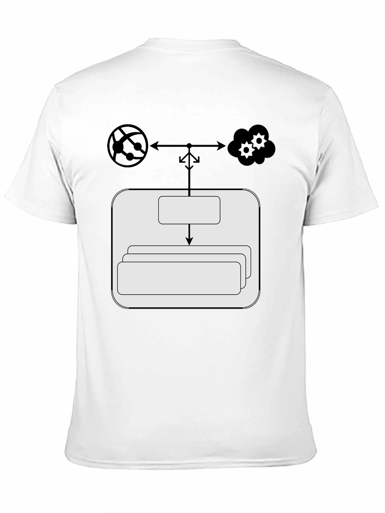 Cloud Network T-Shirt: Server Data Flow Tee
