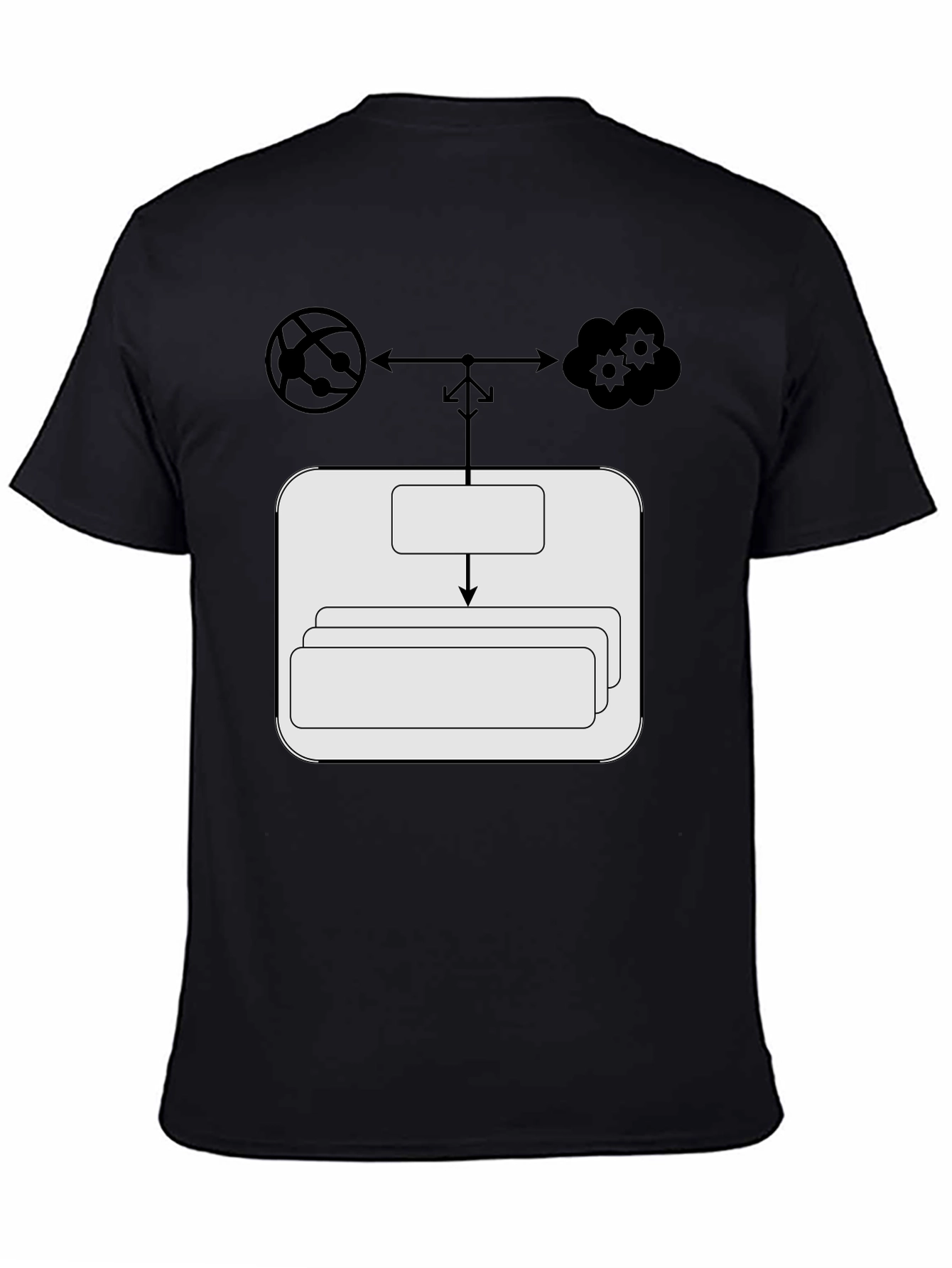 Cloud Network T-Shirt: Server Data Flow Tee