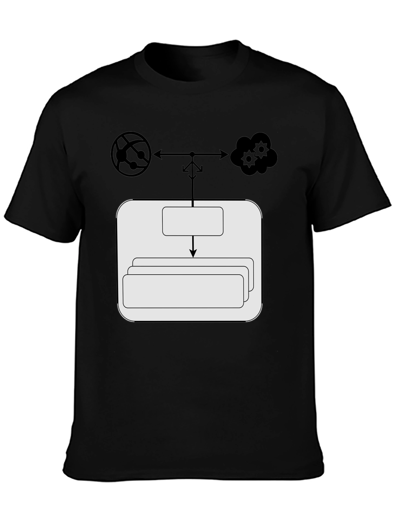 Cloud Network T-Shirt: Server Data Flow Tee