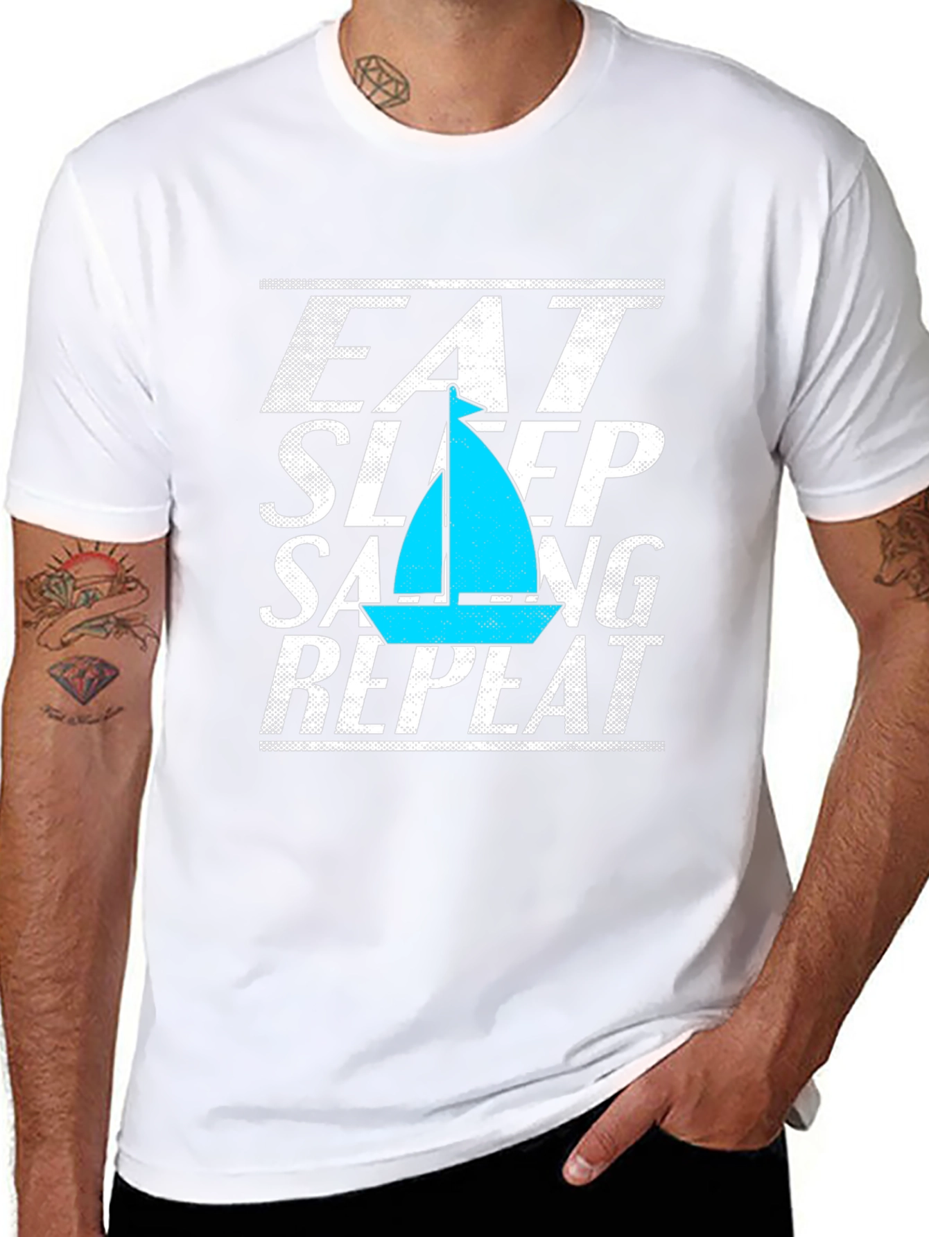 Eat Sleep Sailing Repeat T-Shirt