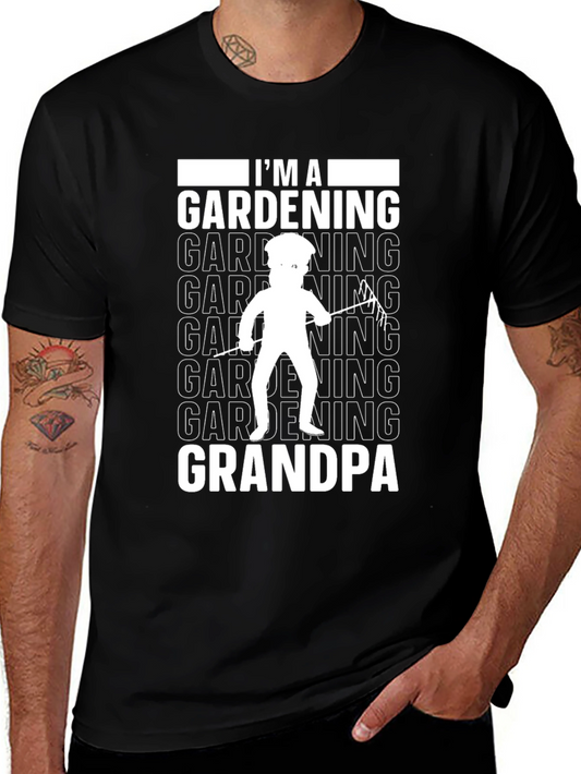 Gardening Grandpa T-Shirt - Black