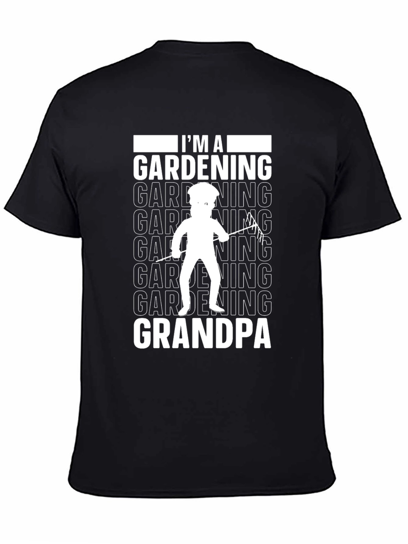 Gardening Grandpa T-Shirt - Black