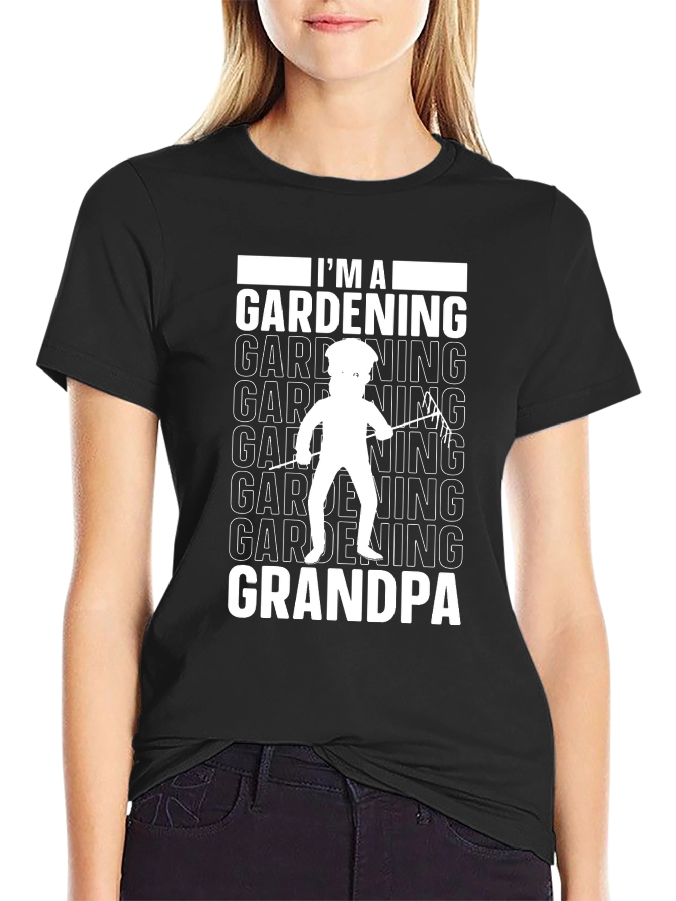 Gardening Grandpa T-Shirt - Black