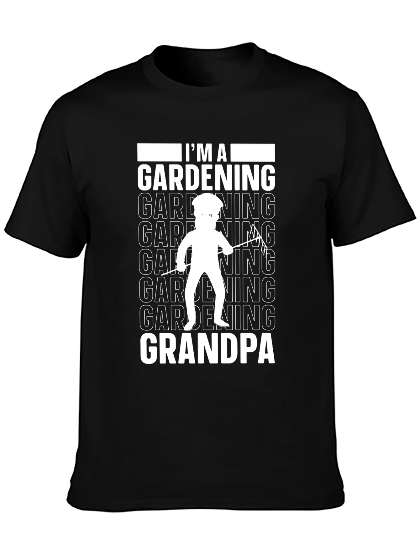 Gardening Grandpa T-Shirt - Black