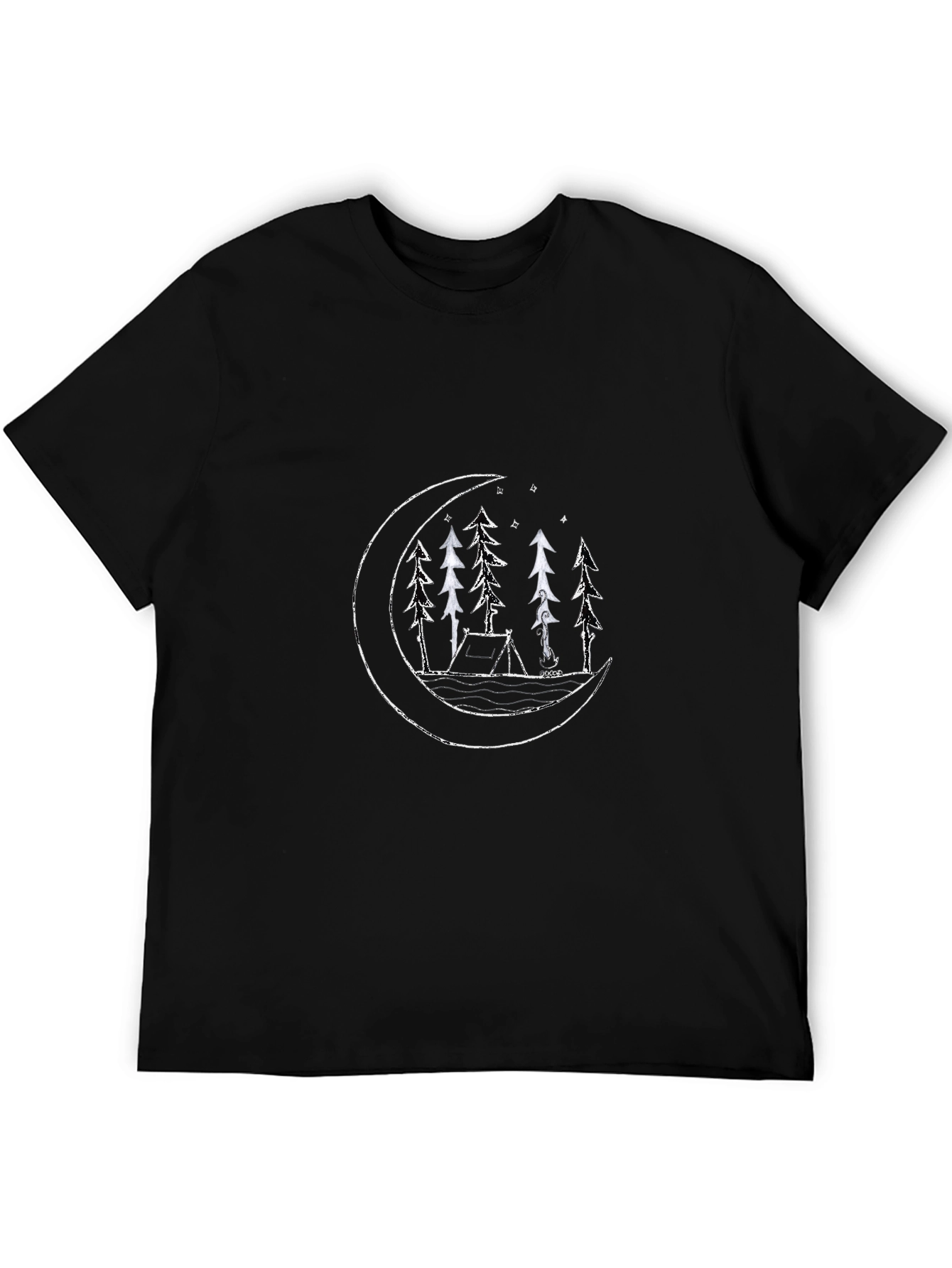 Camping Under the Moon Graphic Tee