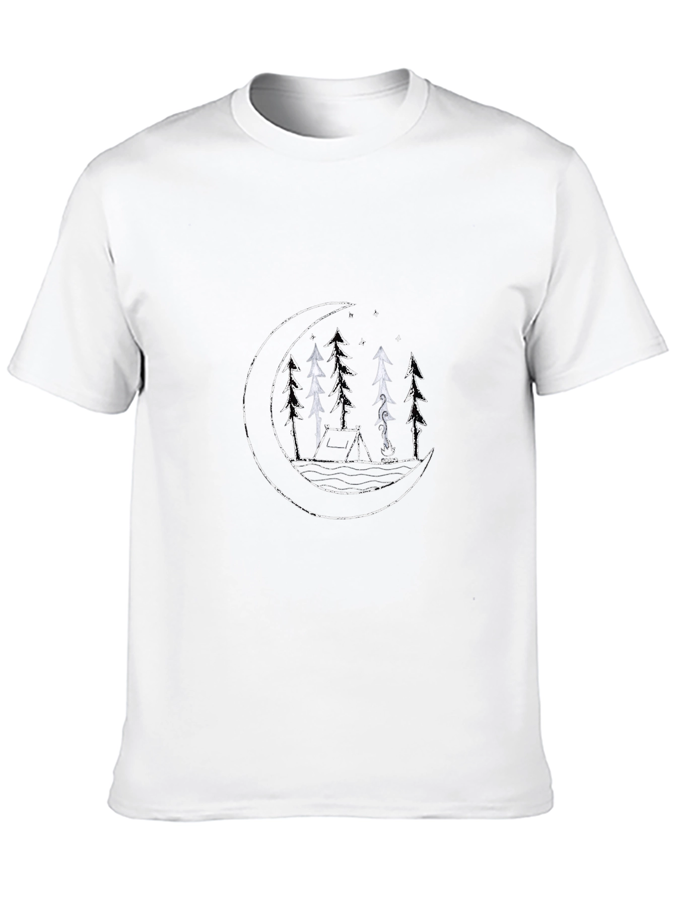 Camping Under the Moon Graphic Tee