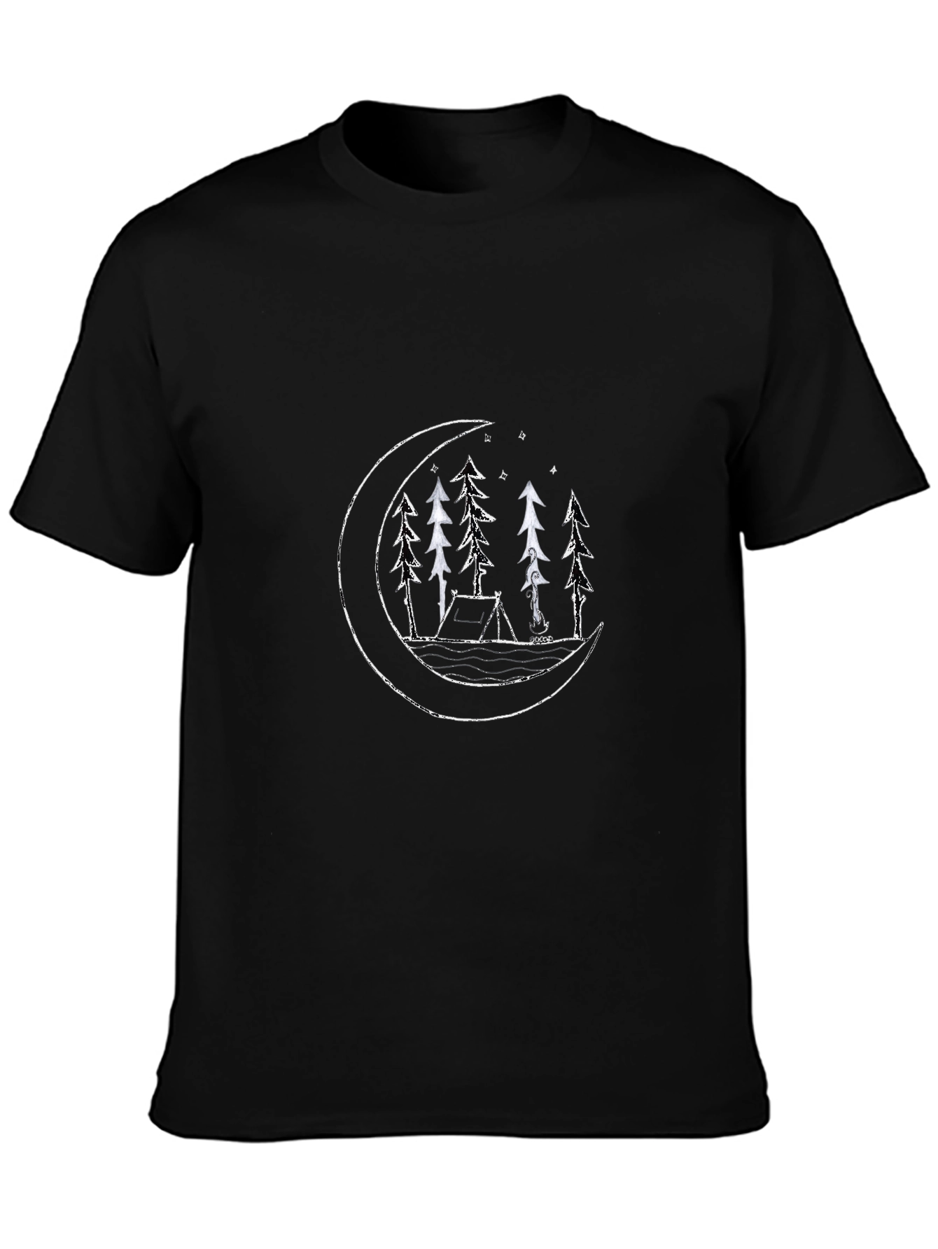 Camping Under the Moon Graphic Tee