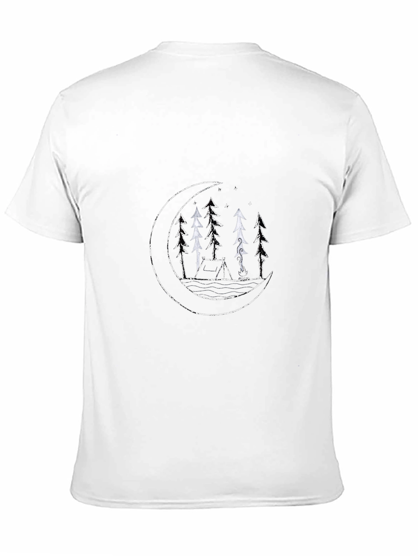 Camping Under the Moon Graphic Tee