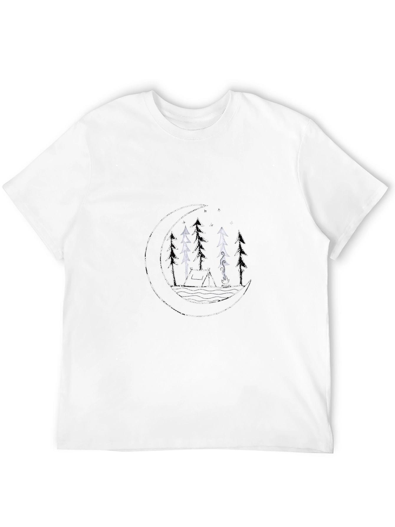 Camping Under the Moon Graphic Tee