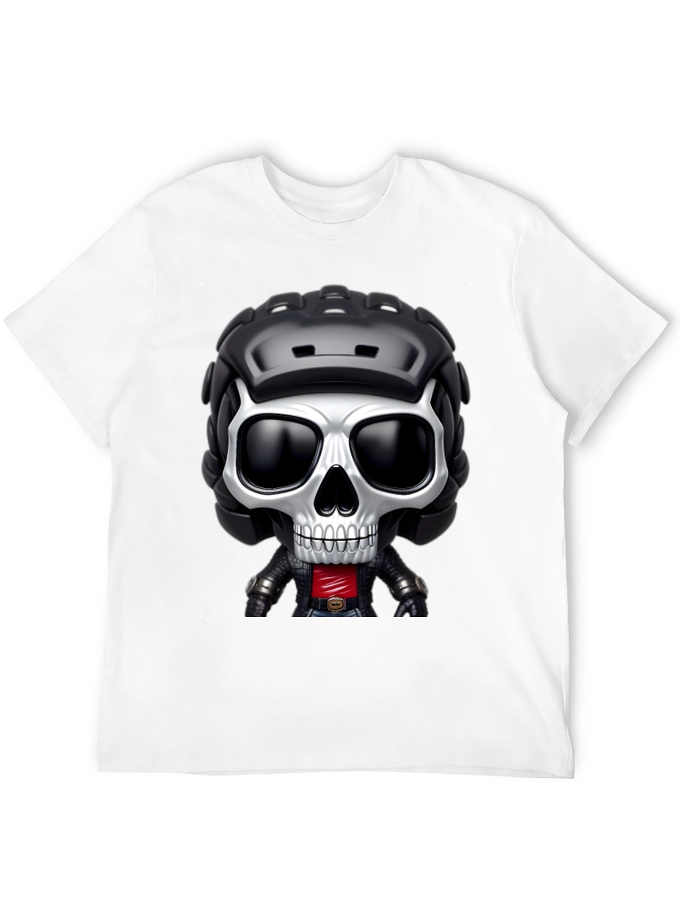 Skull Rider Graphic Tee - Black