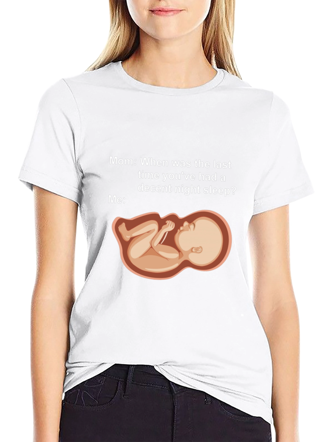 Humorous Pregnancy Sleeplessness T-Shirt
