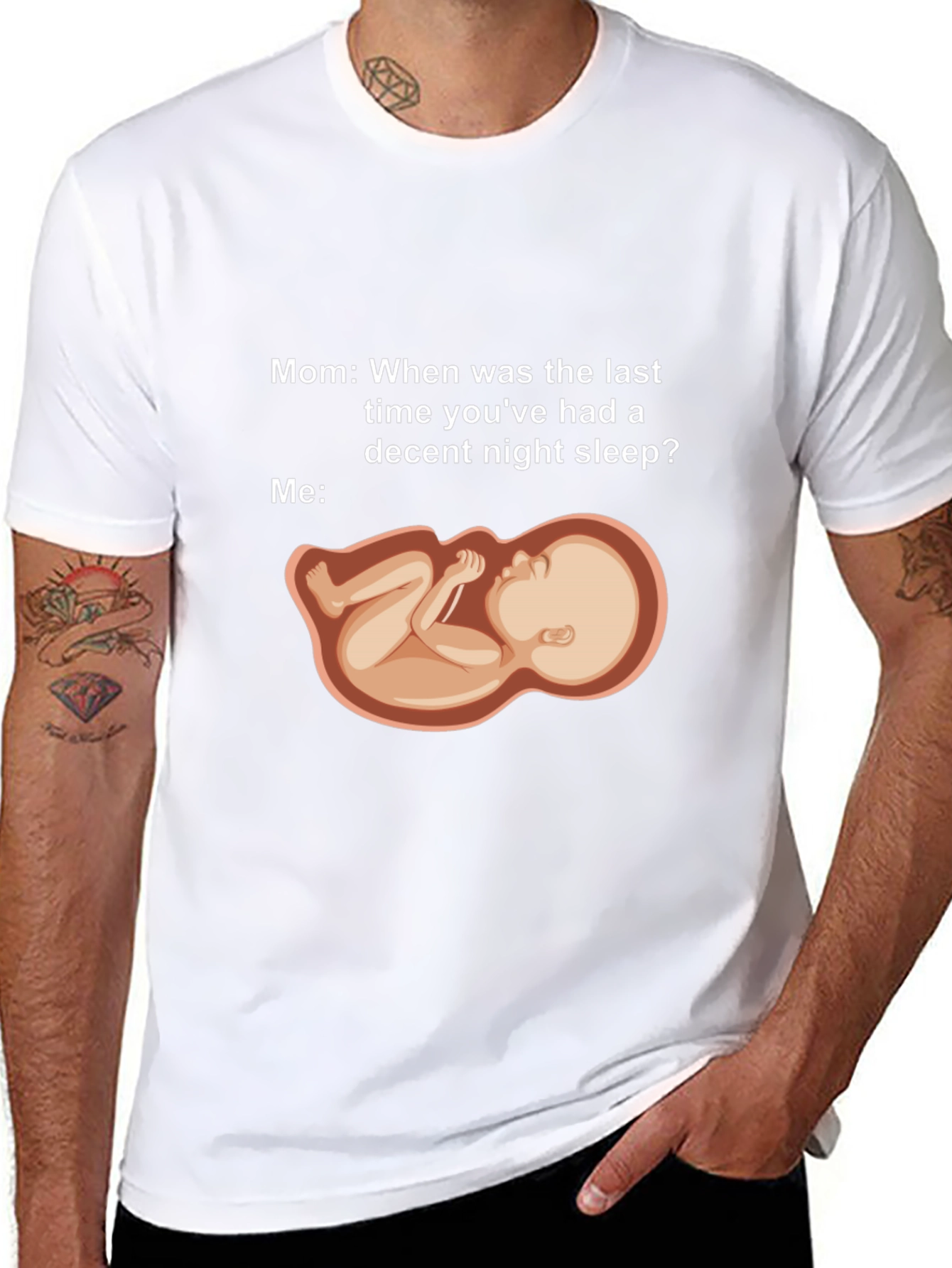 Humorous Pregnancy Sleeplessness T-Shirt