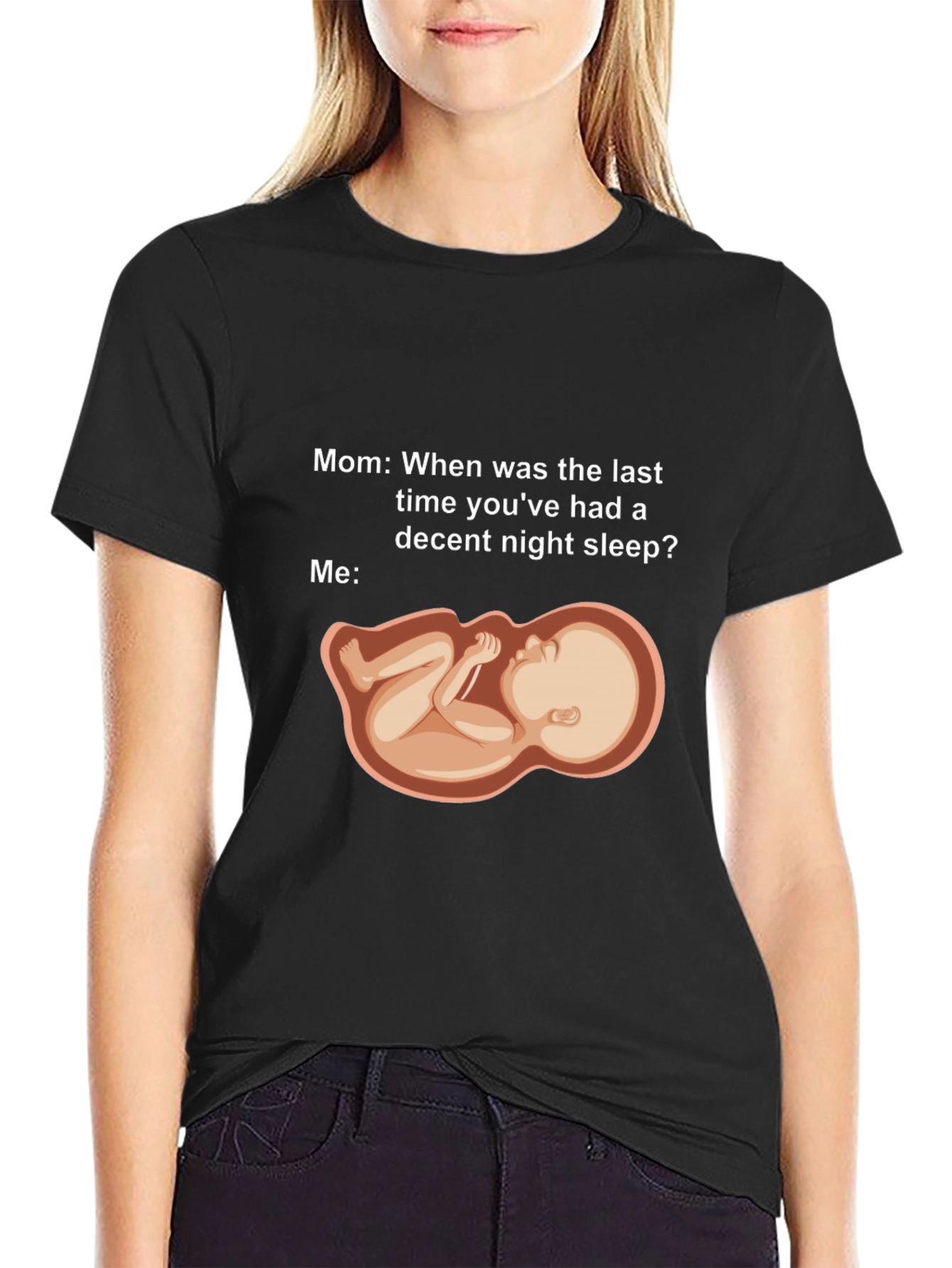 Humorous Pregnancy Sleeplessness T-Shirt