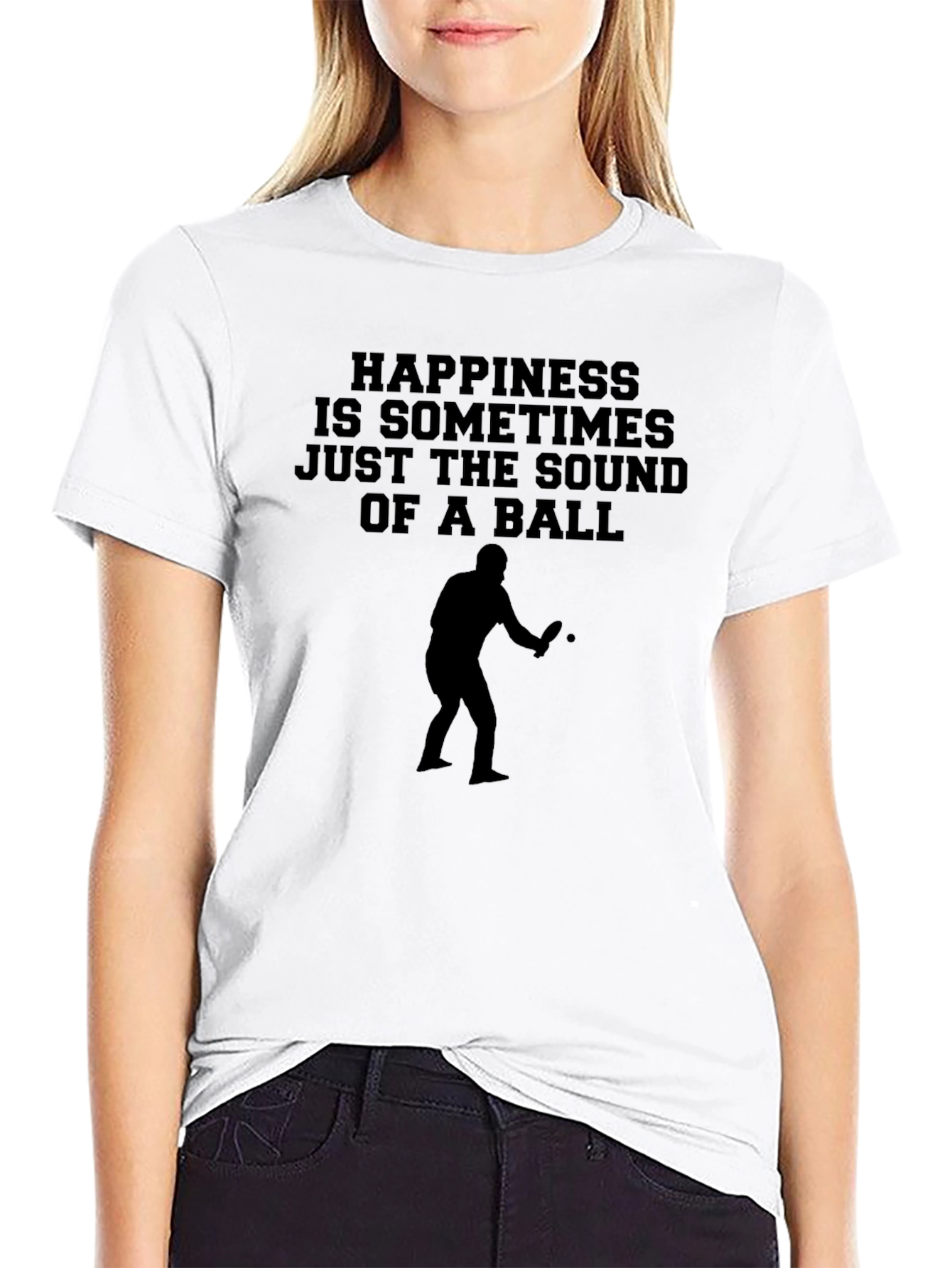Happiness Ping Pong Player T-Shirt