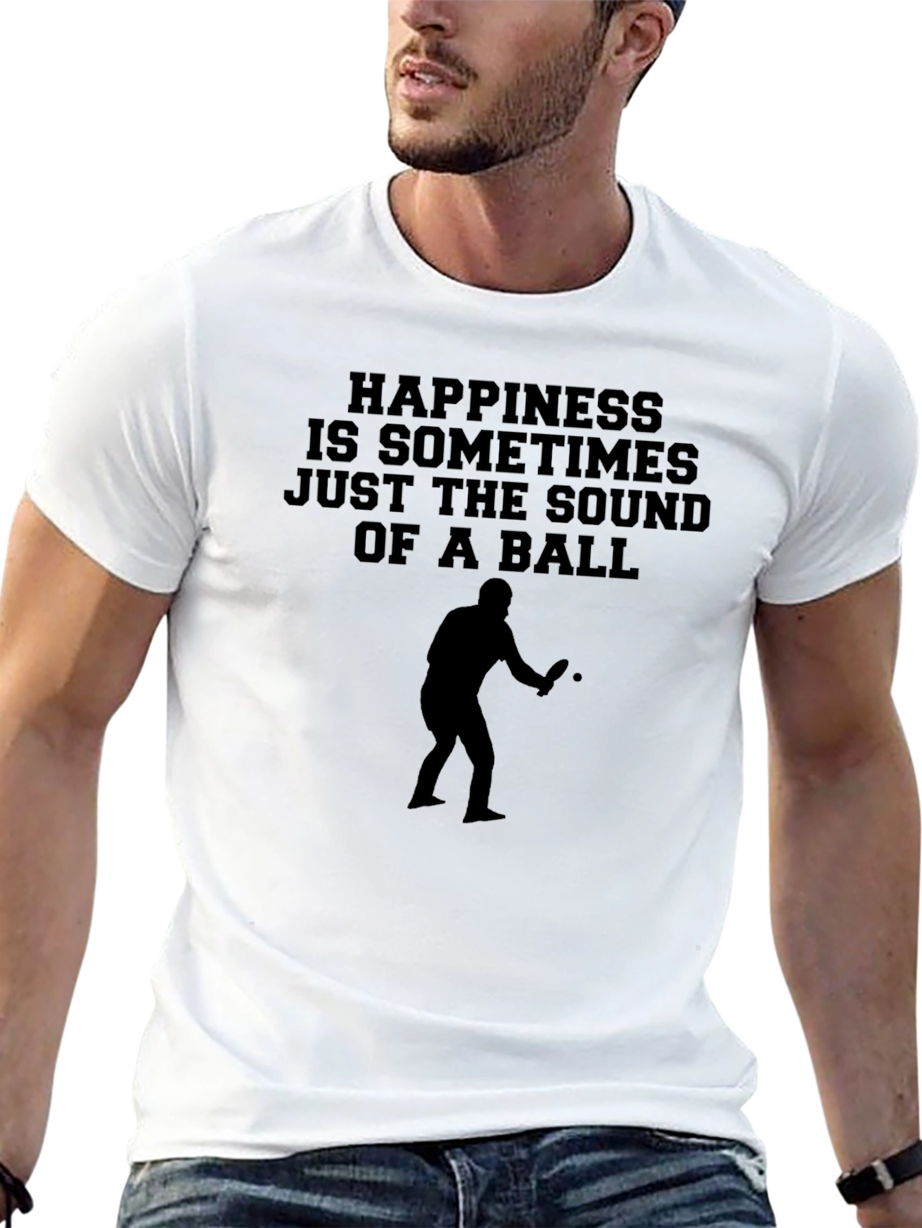 Happiness Ping Pong Player T-Shirt