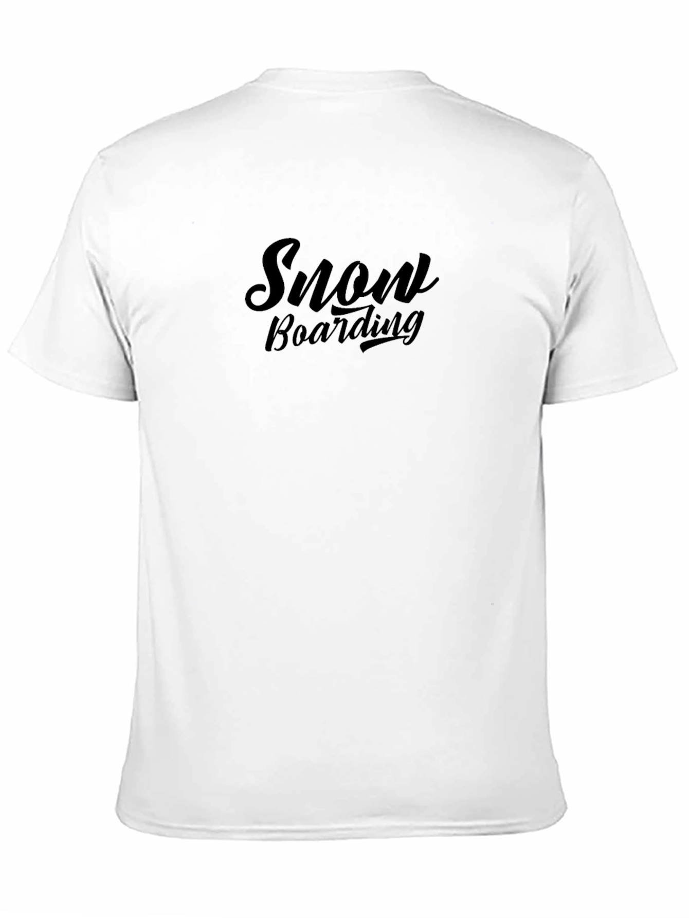 Snow Boarding Black Graphic Tee