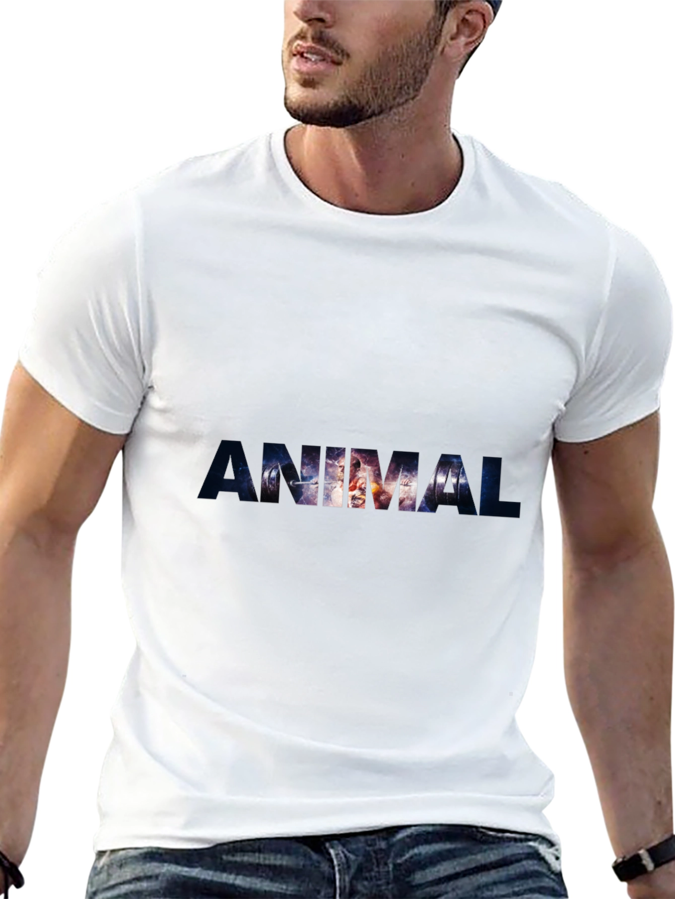 Animal Print Black Graphic T-Shirt