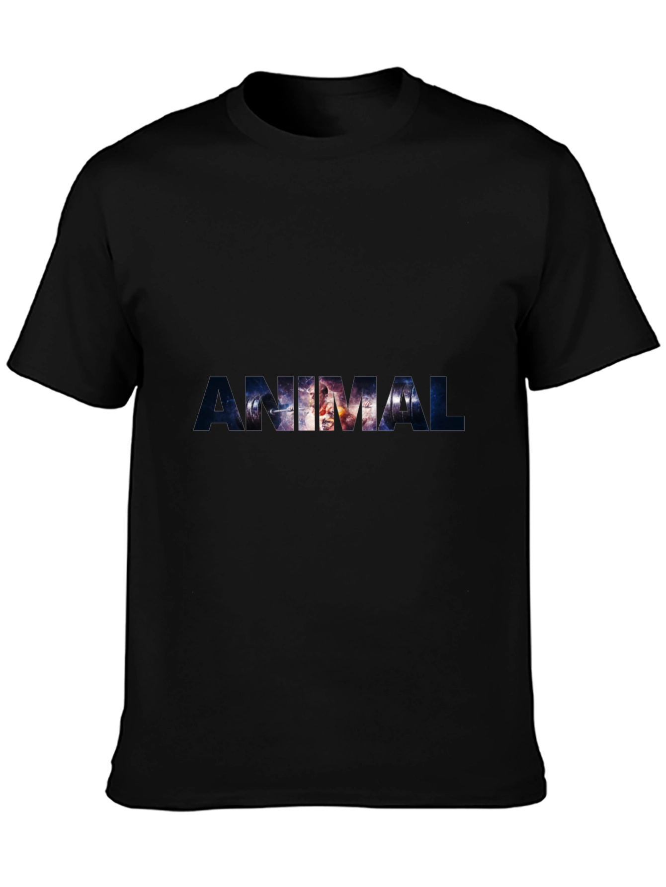 Animal Print Black Graphic T-Shirt