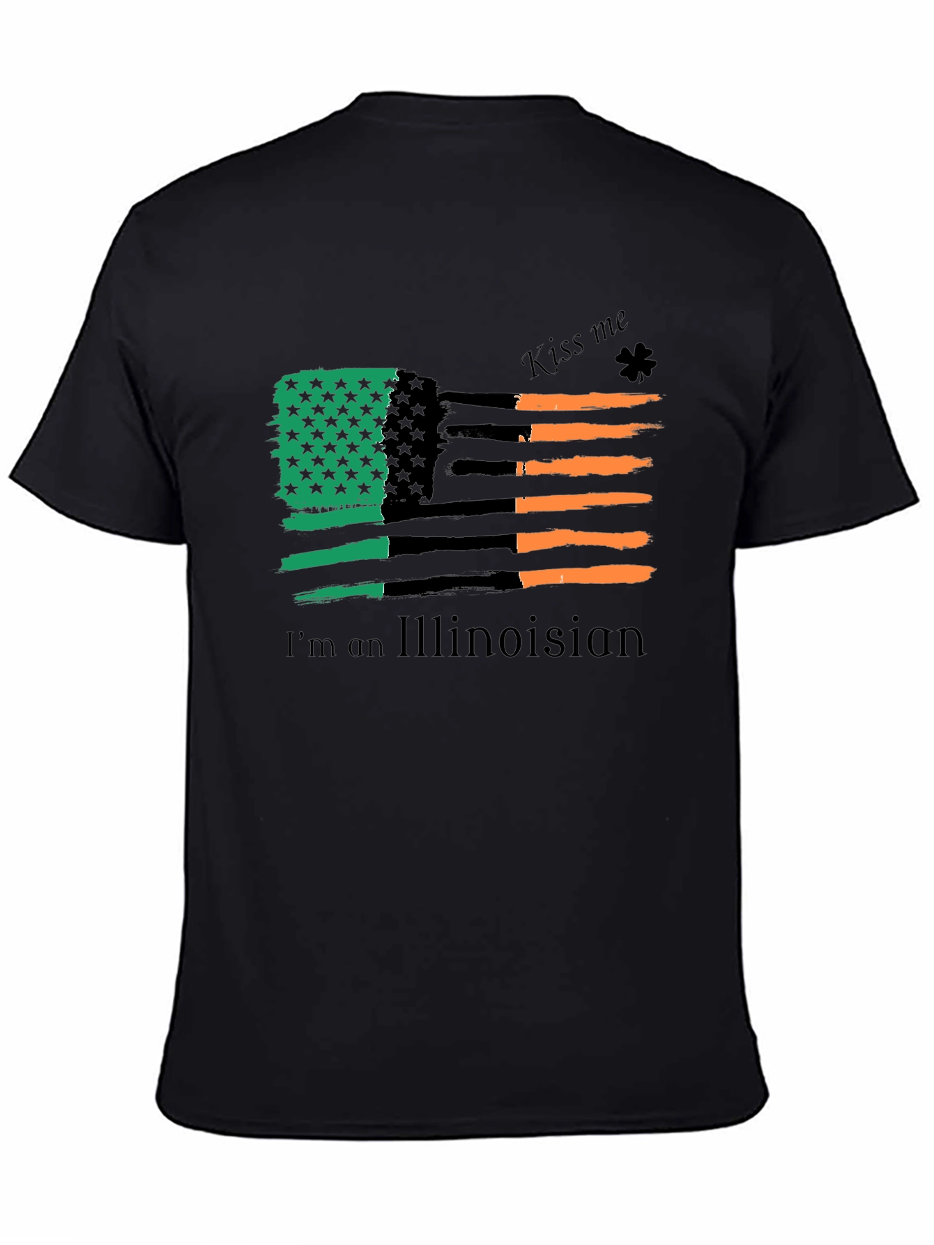 Illinois Irish American Flag St. Patricks Day T-Shirt