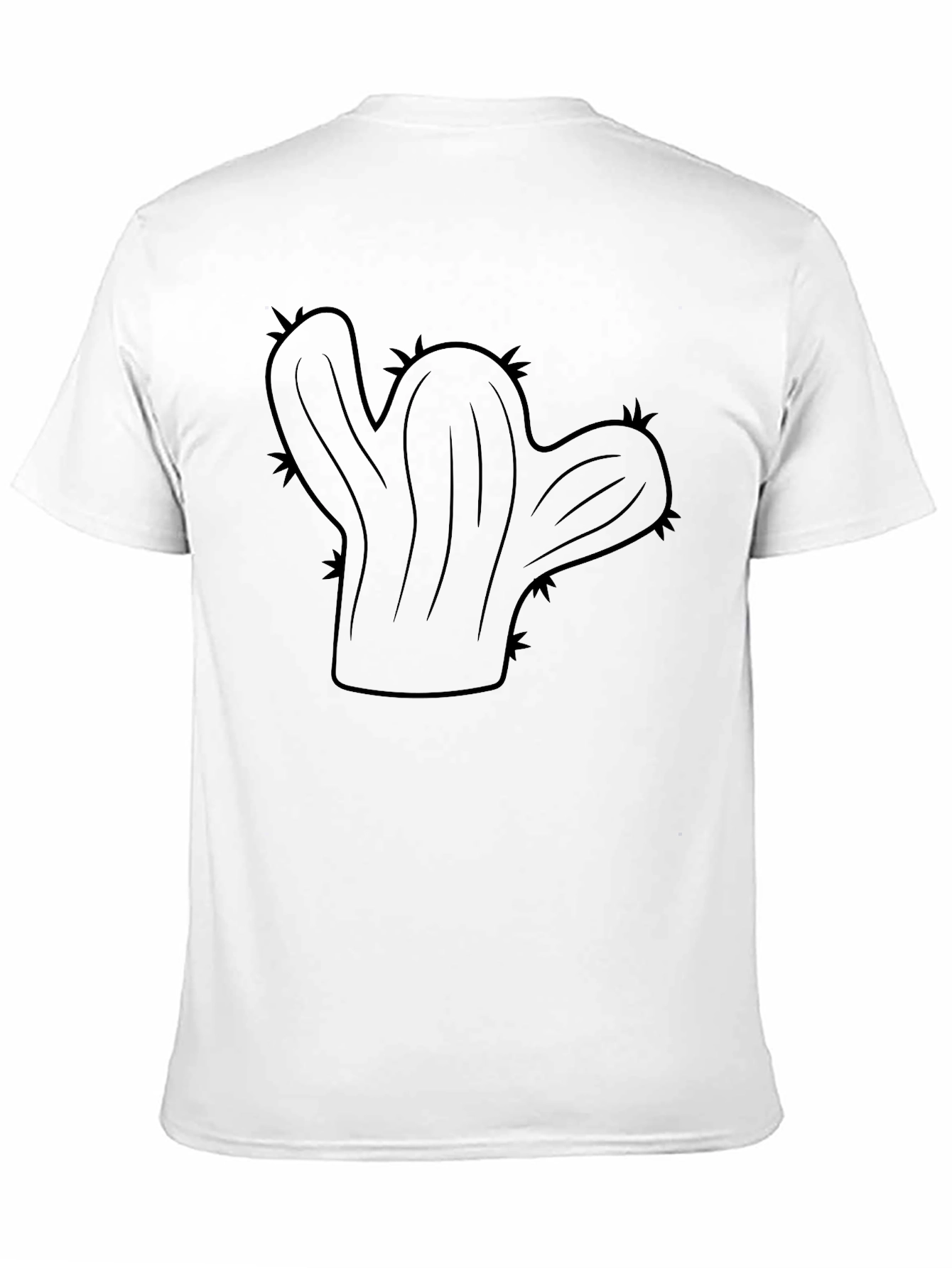Cactus Graphic Print Mens T-Shirt