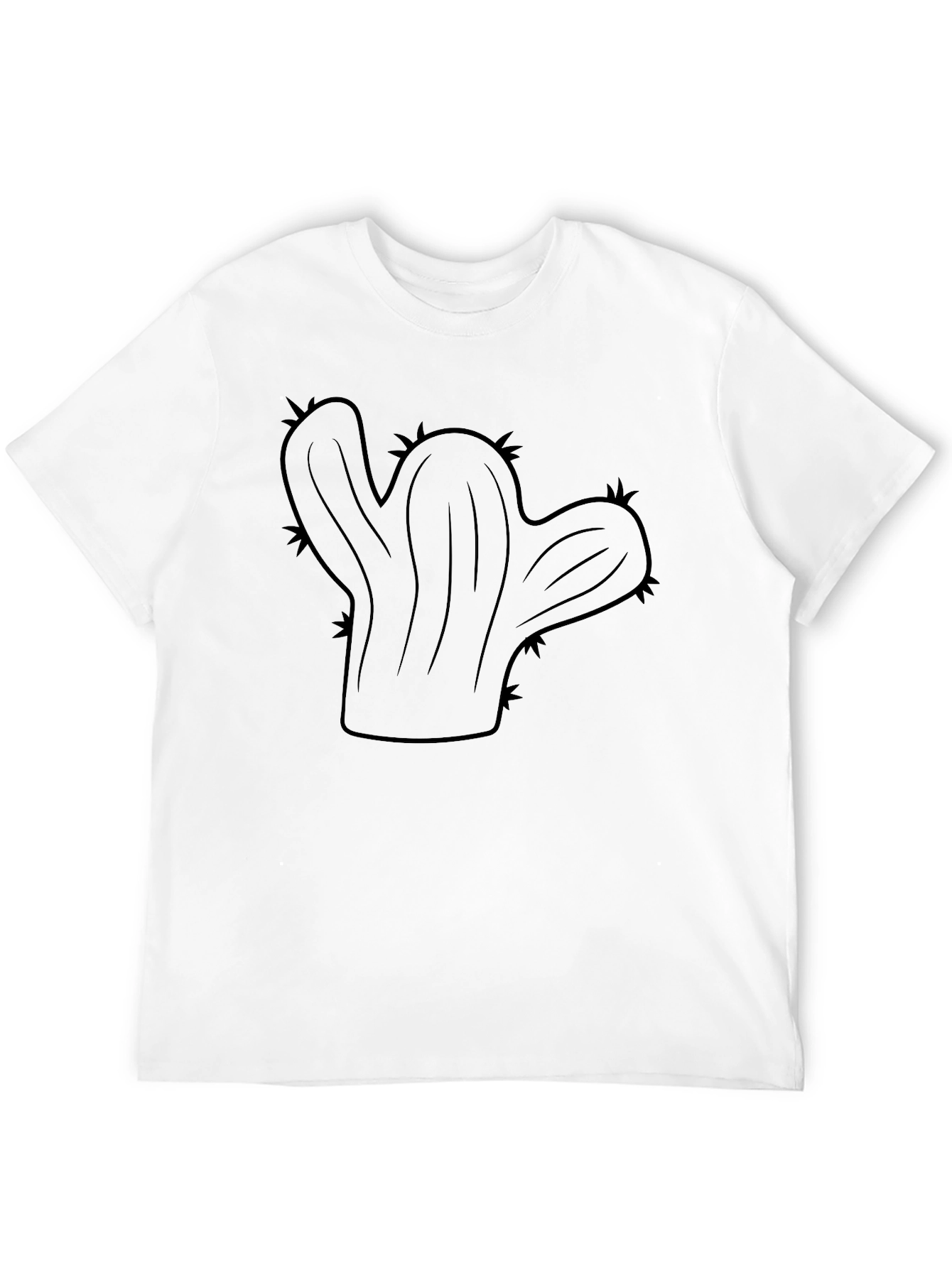 Cactus Graphic Print Mens T-Shirt