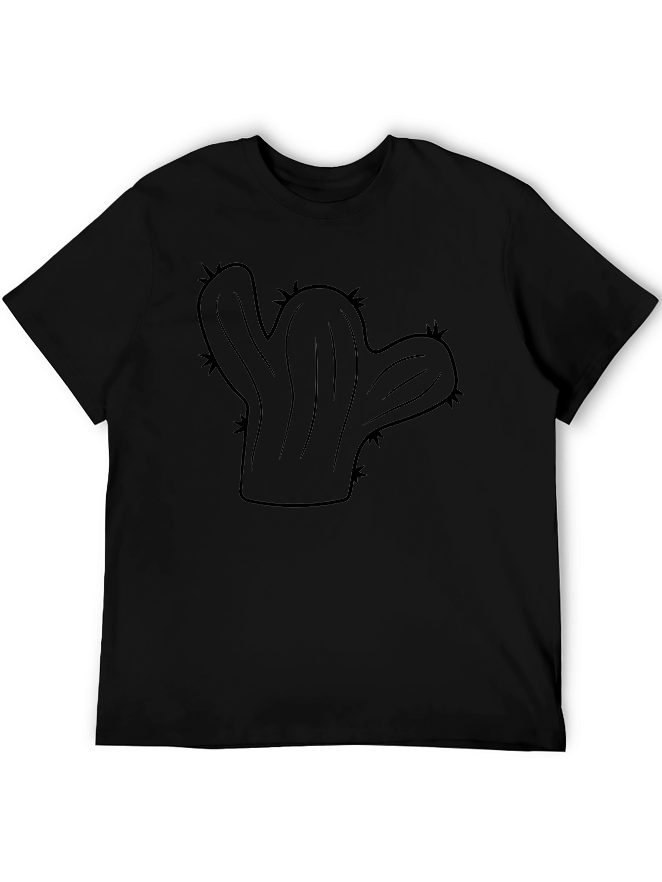 Cactus Graphic Print Mens T-Shirt