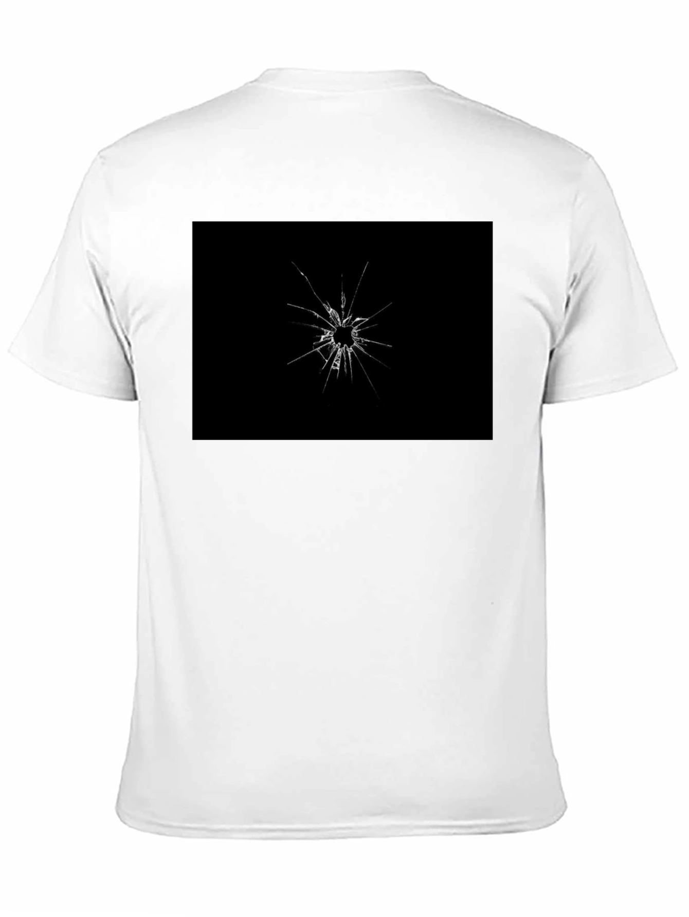 Shattered Glass Graphic Black T-Shirt