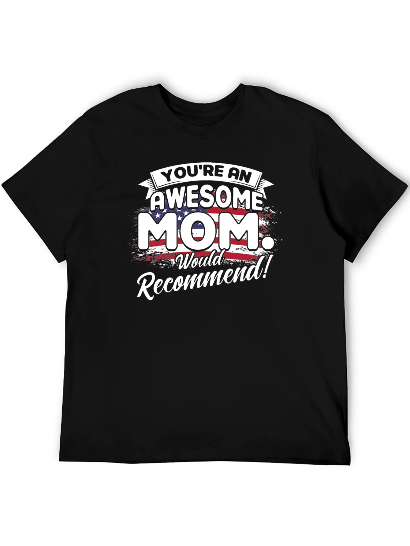 Awesome Mom Graphic Tee - Patriotic Mothers Day T-Shirt