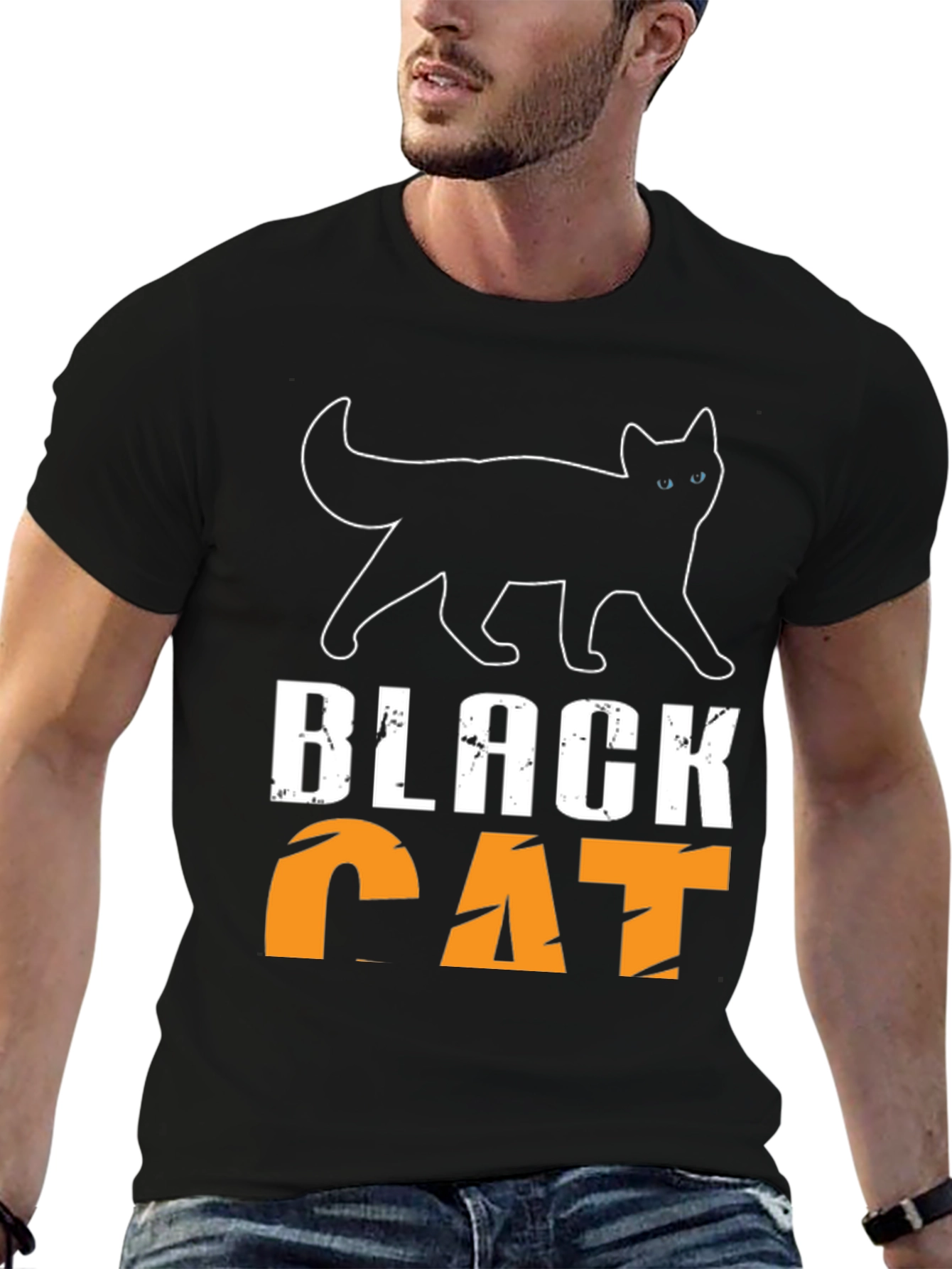 Black Cat T-Shirt - Unique Design