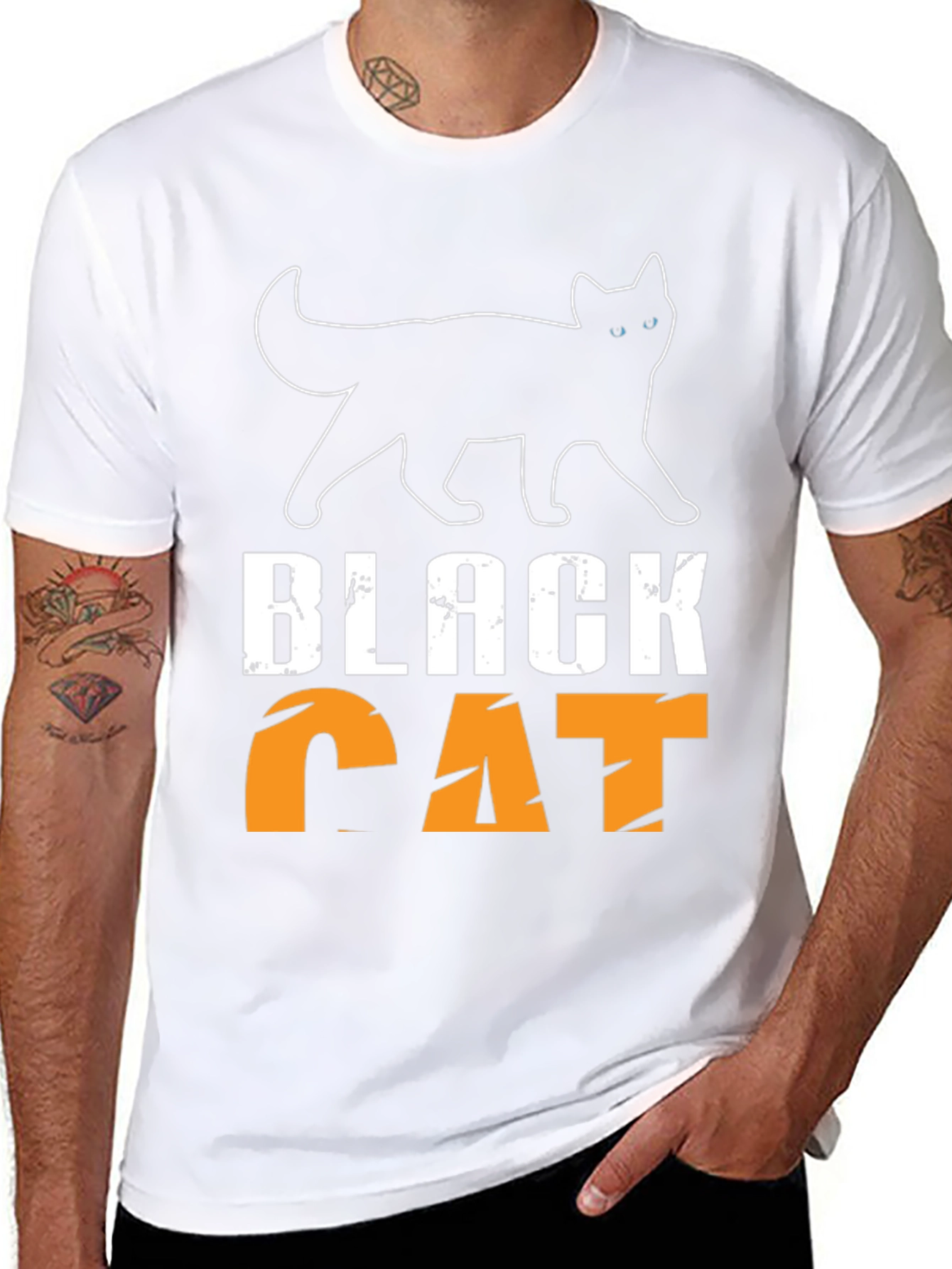 Black Cat T-Shirt - Unique Design