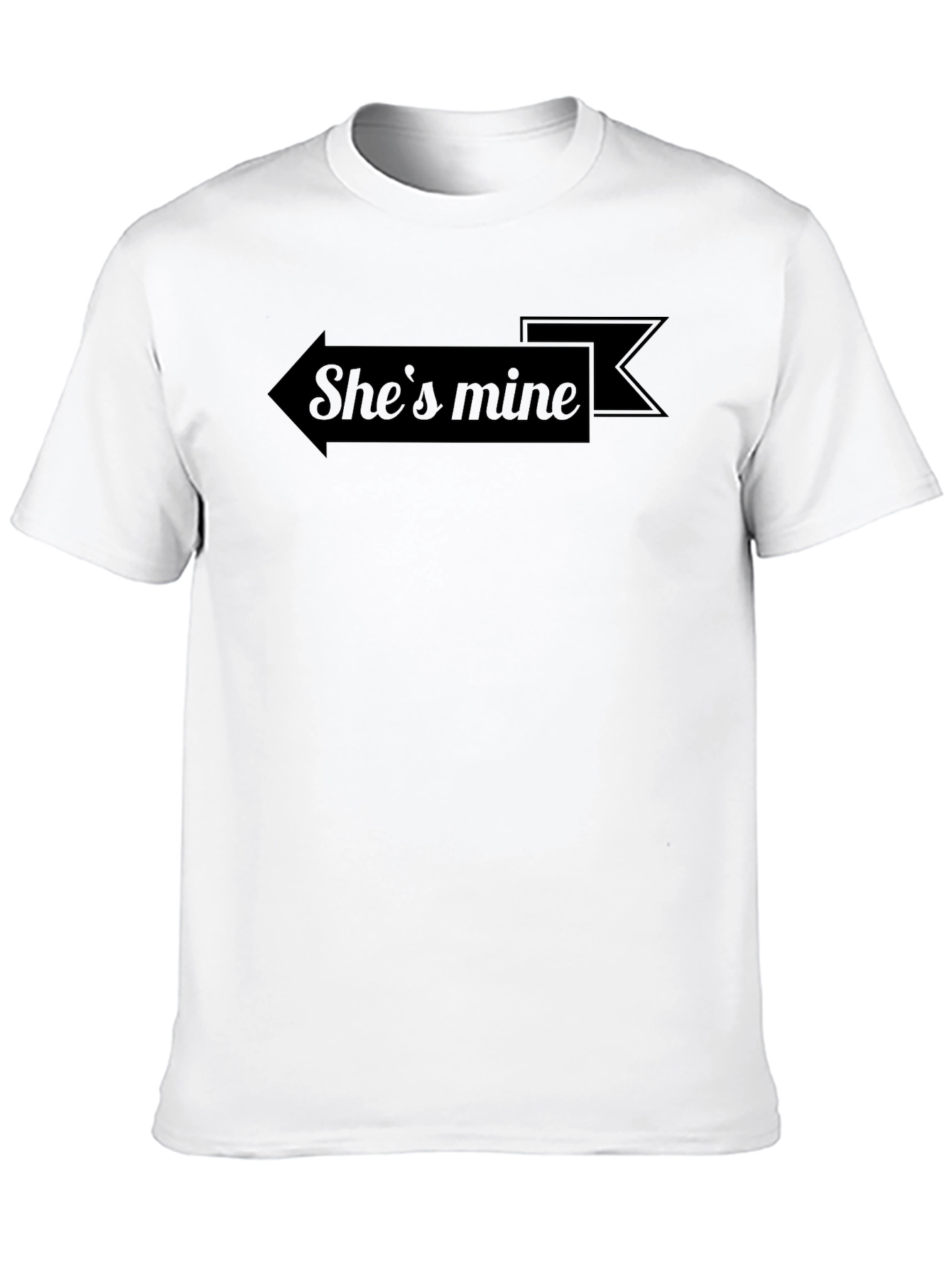 Shes Mine T-Shirt - Black Arrow Graphic Tee