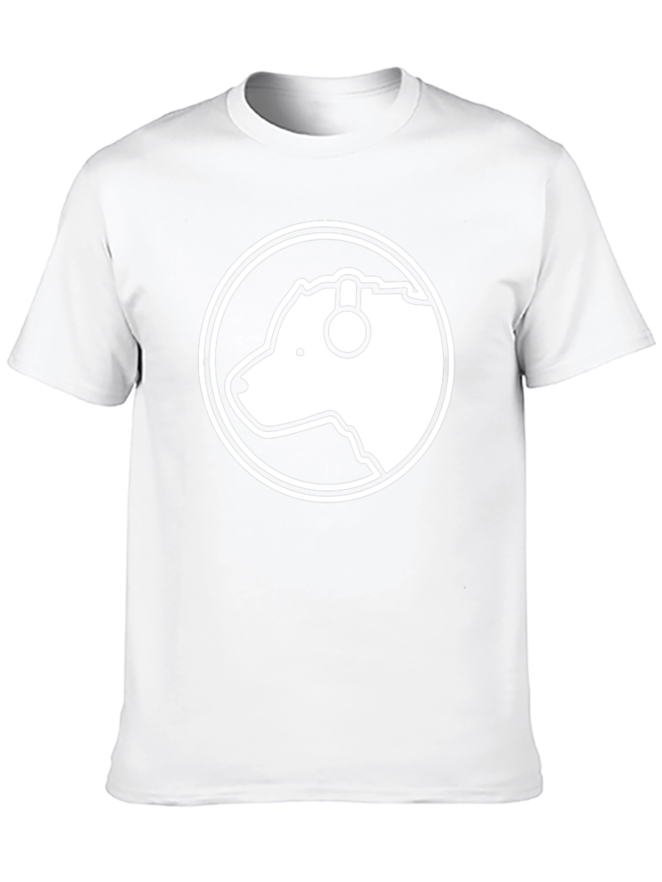 Bear with Headphones Black T-Shirt