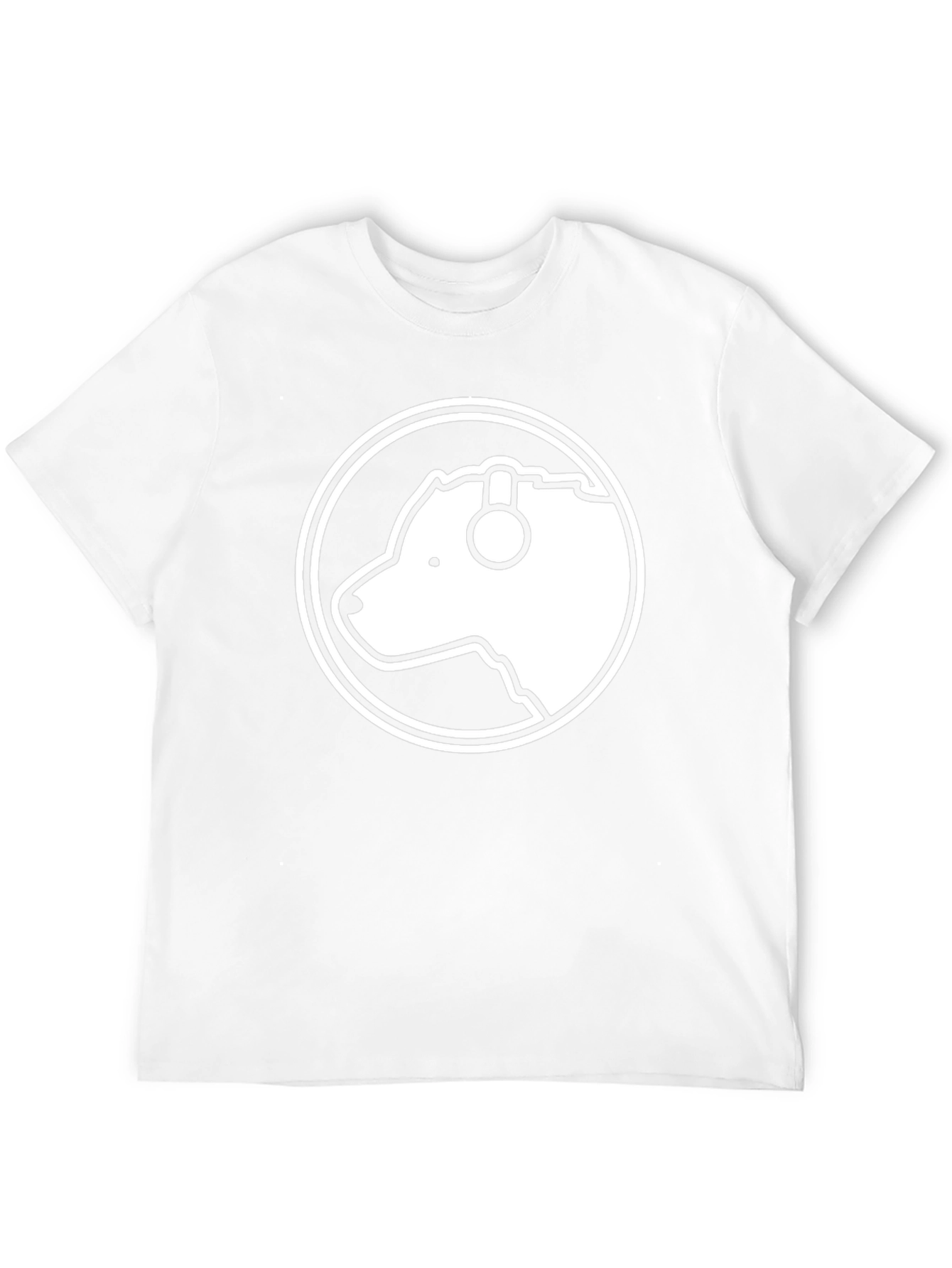 Bear with Headphones Black T-Shirt