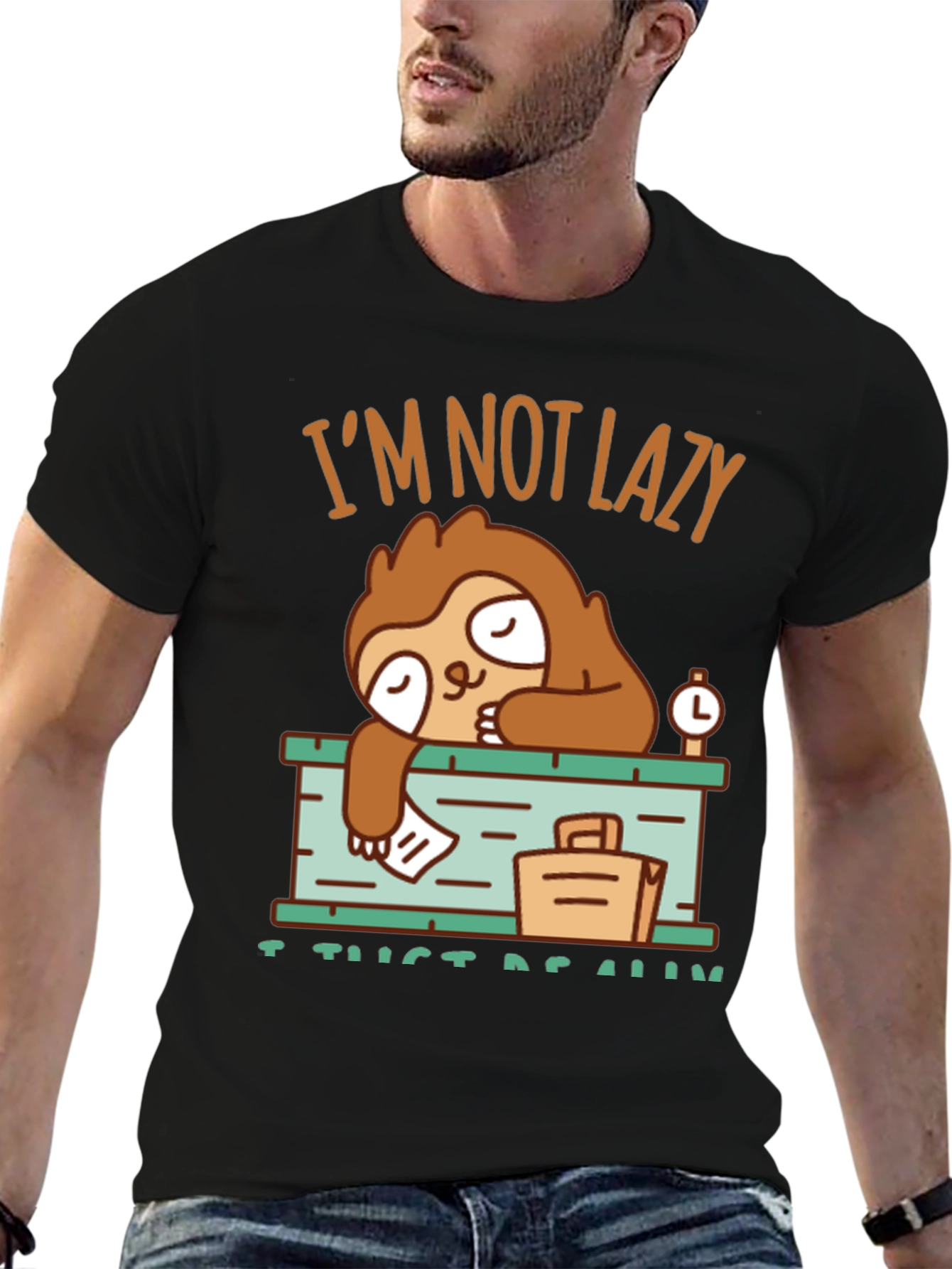 Lazy Sloth Graphic T-Shirt - I Just Need Rest!