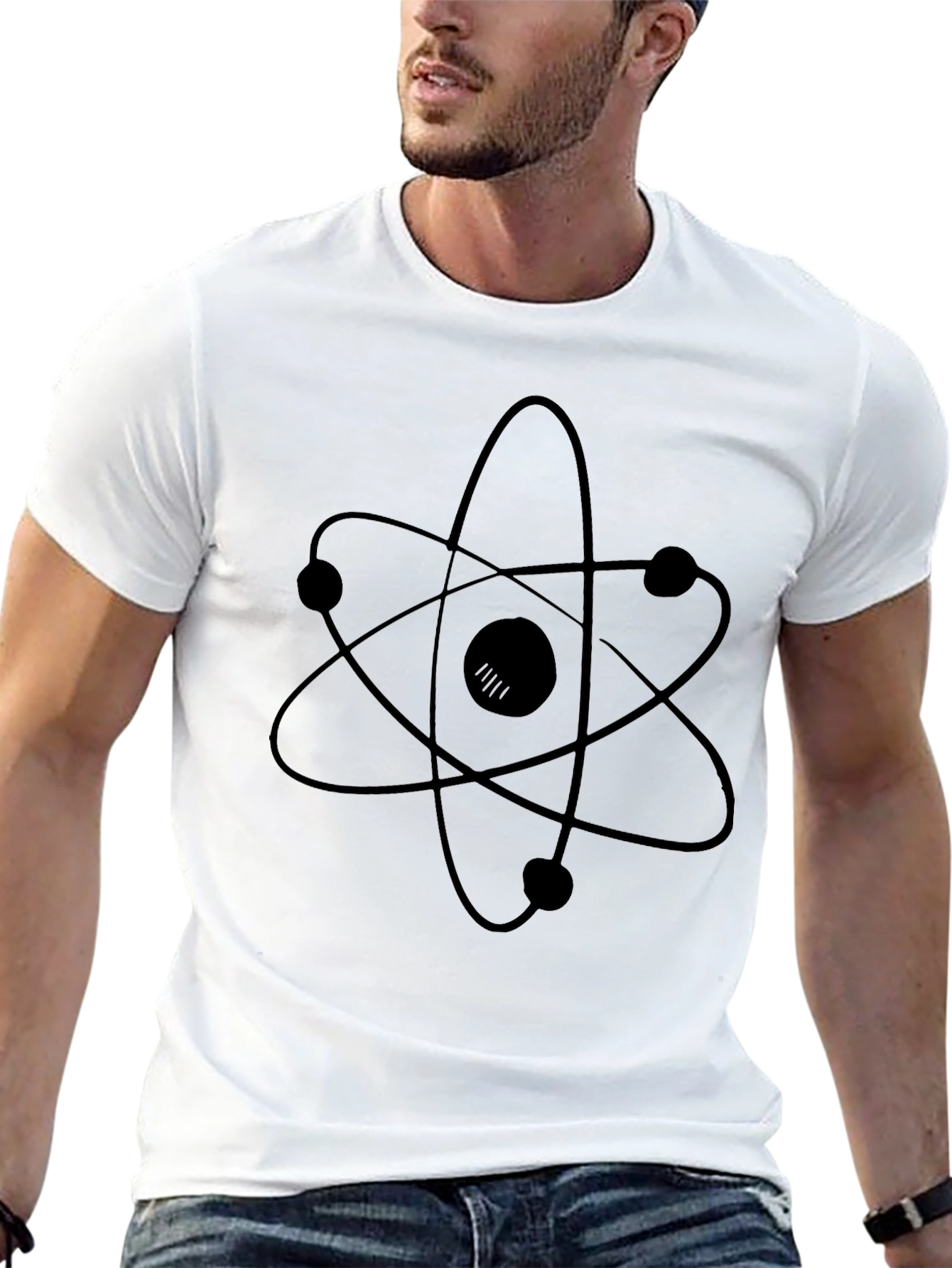 Atom Graphic Black T-Shirt