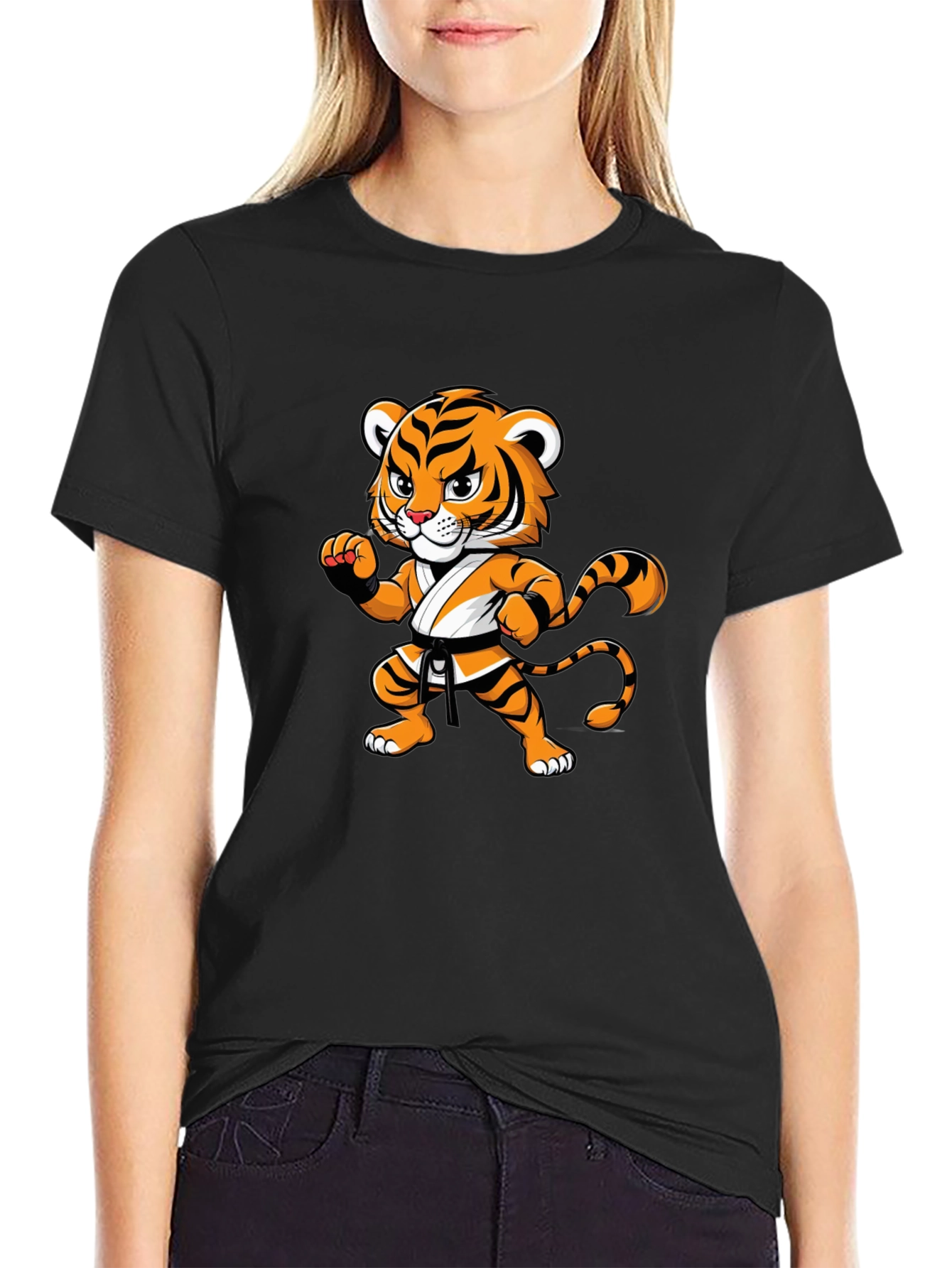 Tiger Karate Black T-Shirt