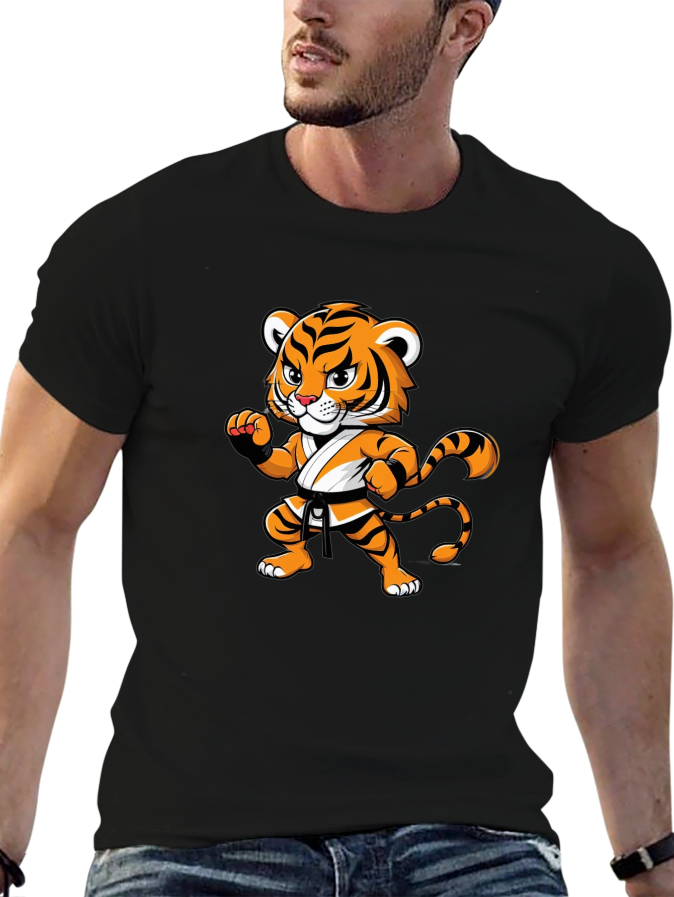 Tiger Karate Black T-Shirt
