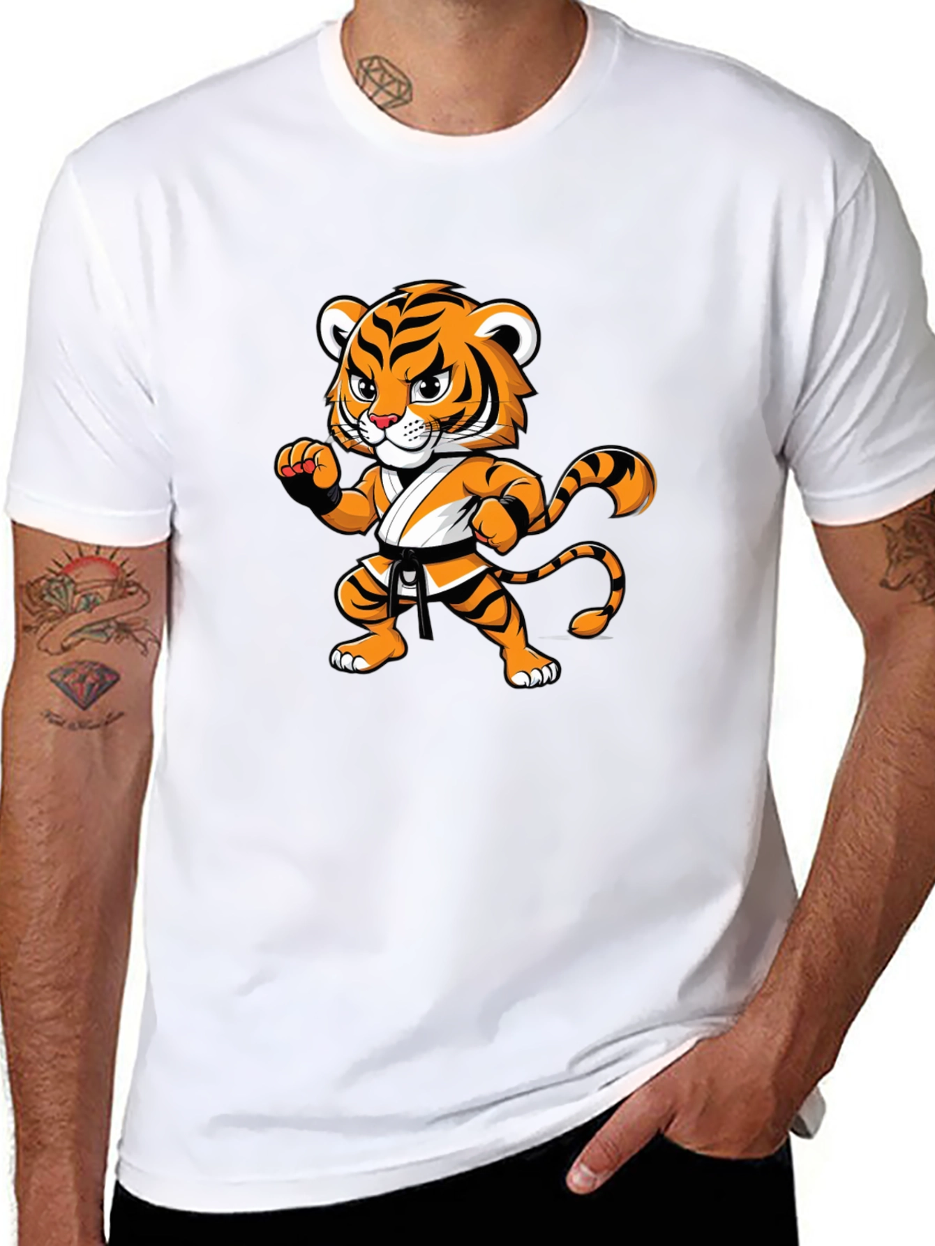 Tiger Karate Black T-Shirt
