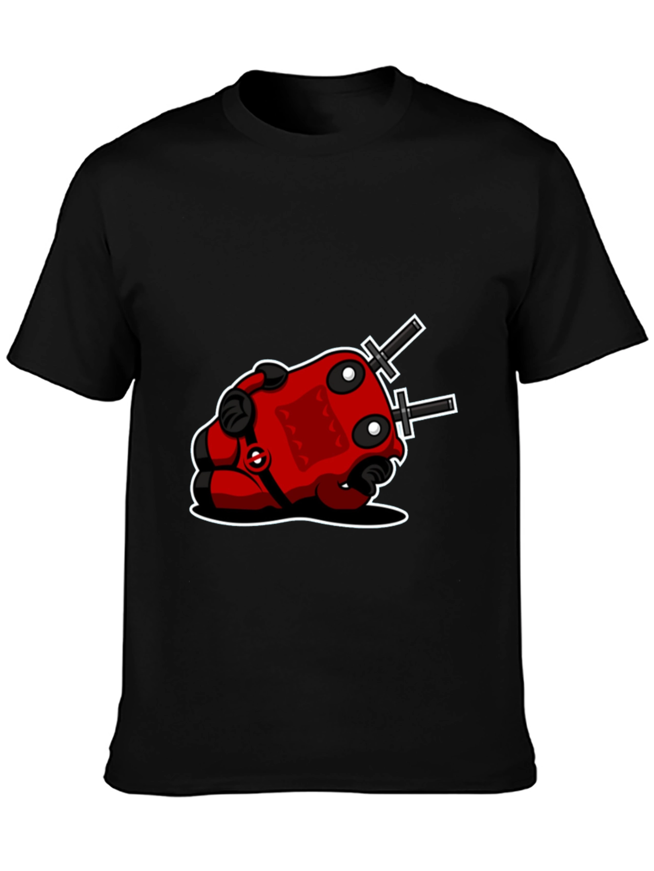 Deadpool-Inspired Black T-Shirt