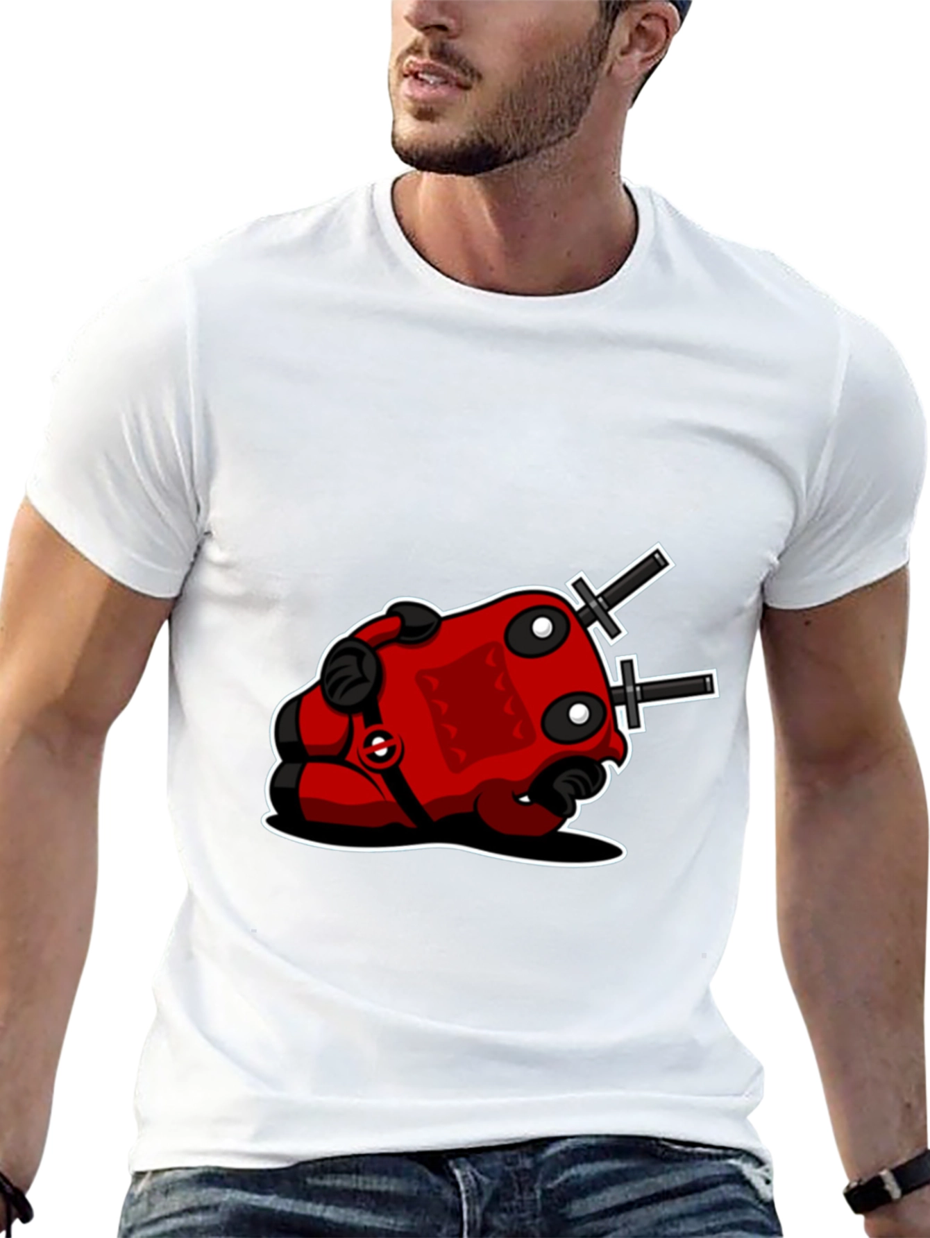 Deadpool-Inspired Black T-Shirt