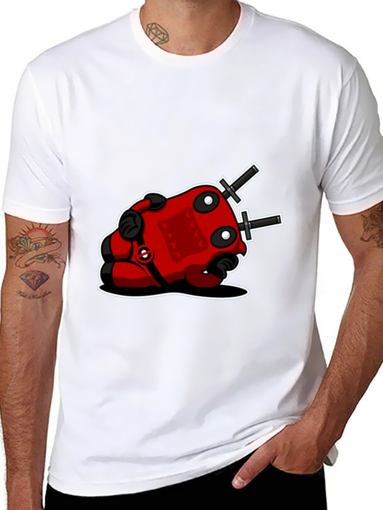 Deadpool-Inspired Black T-Shirt